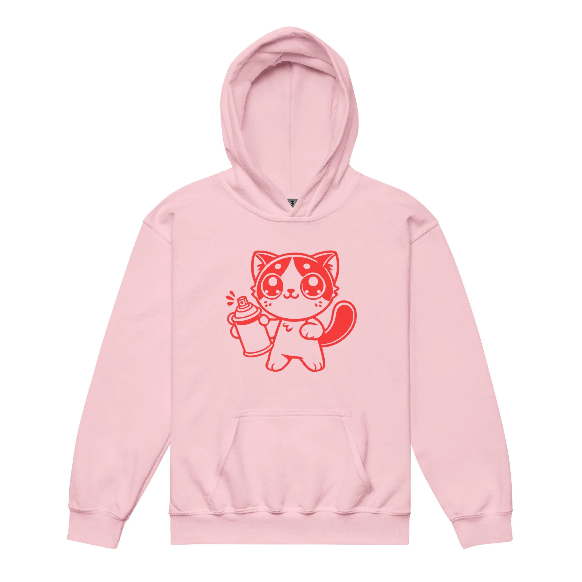 Kitten Graffiti Kids design by TSEL - Youth heavy blend hoodie