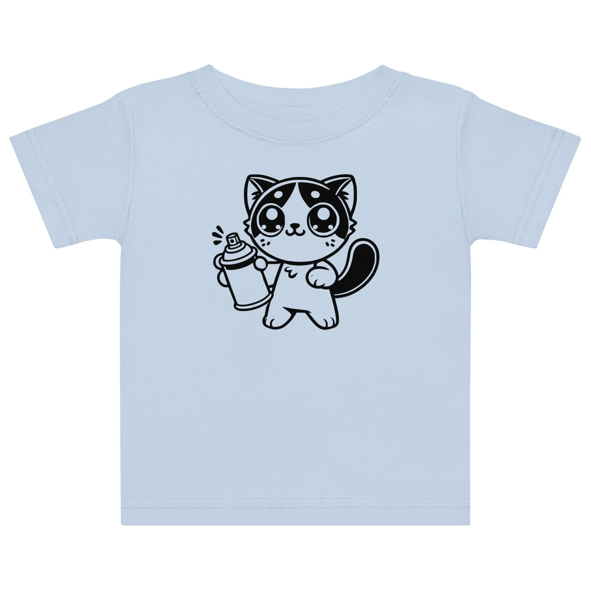 Kitten Graffiti Kids design by TSEL - Baby jersey t-shirt