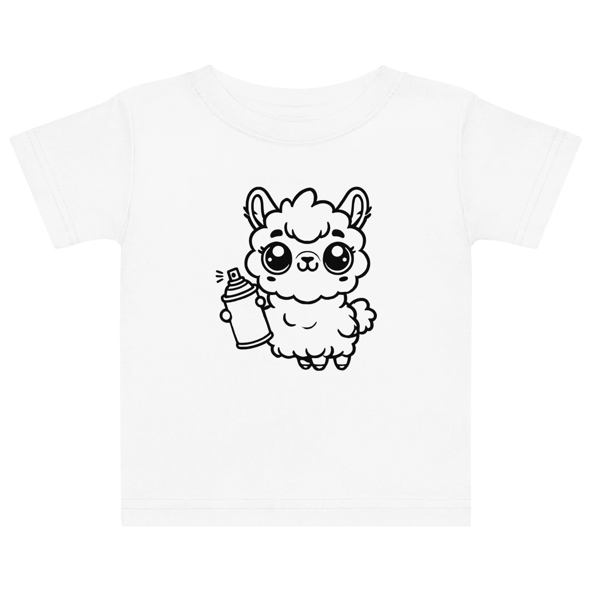 Llama Graffiti Kids design by TSEL -  Baby jersey t-shirt
