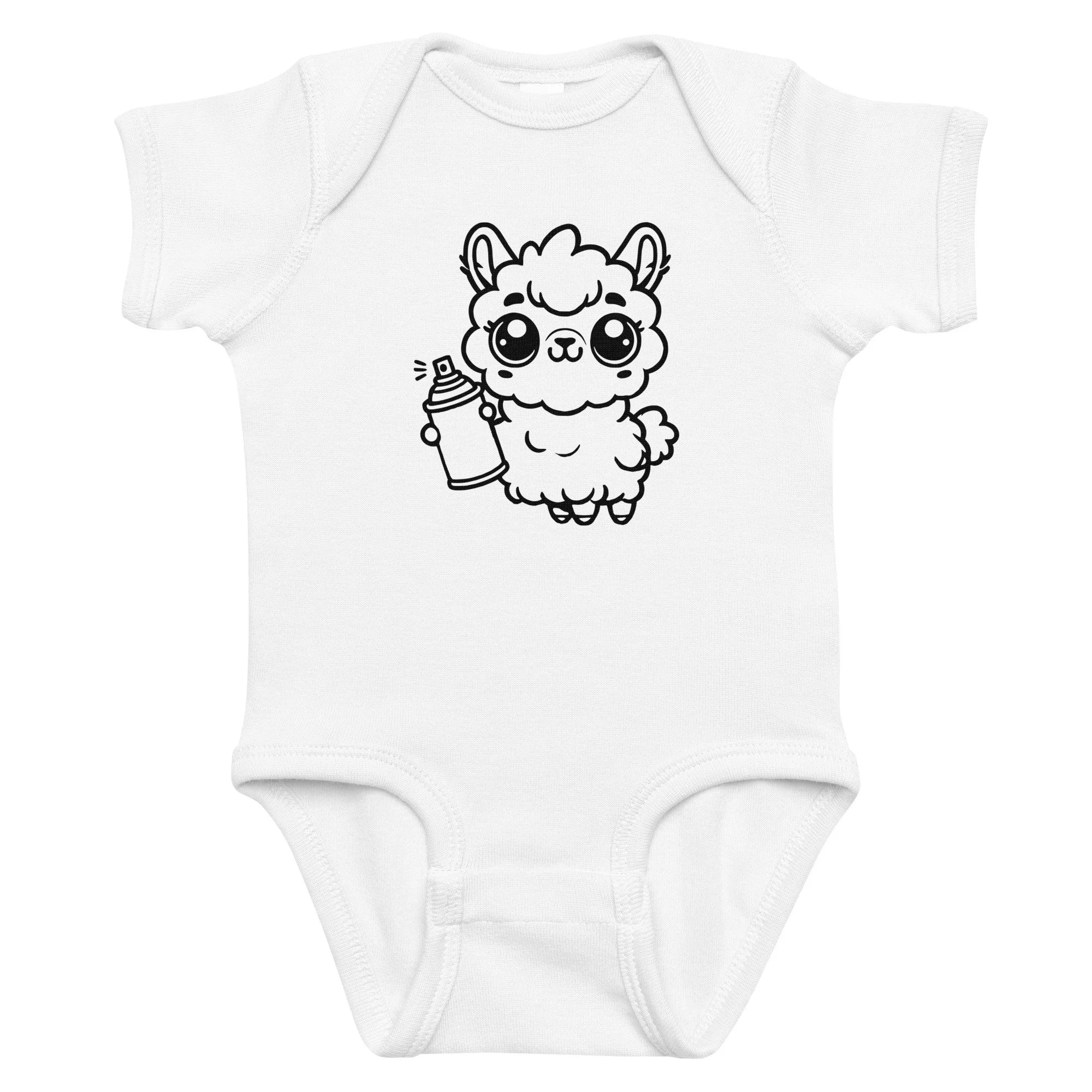 Llama Graffiti Kids design by TSEL -  Infant bodysuit