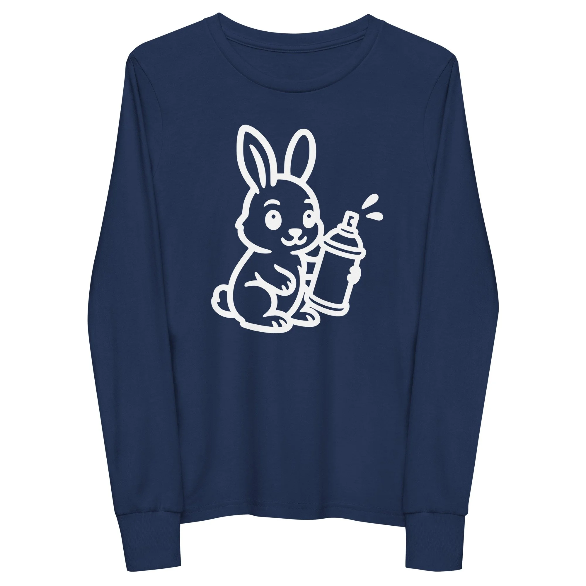 Bunny Graffiti Kids design by TSEL - Youth long sleeve tee