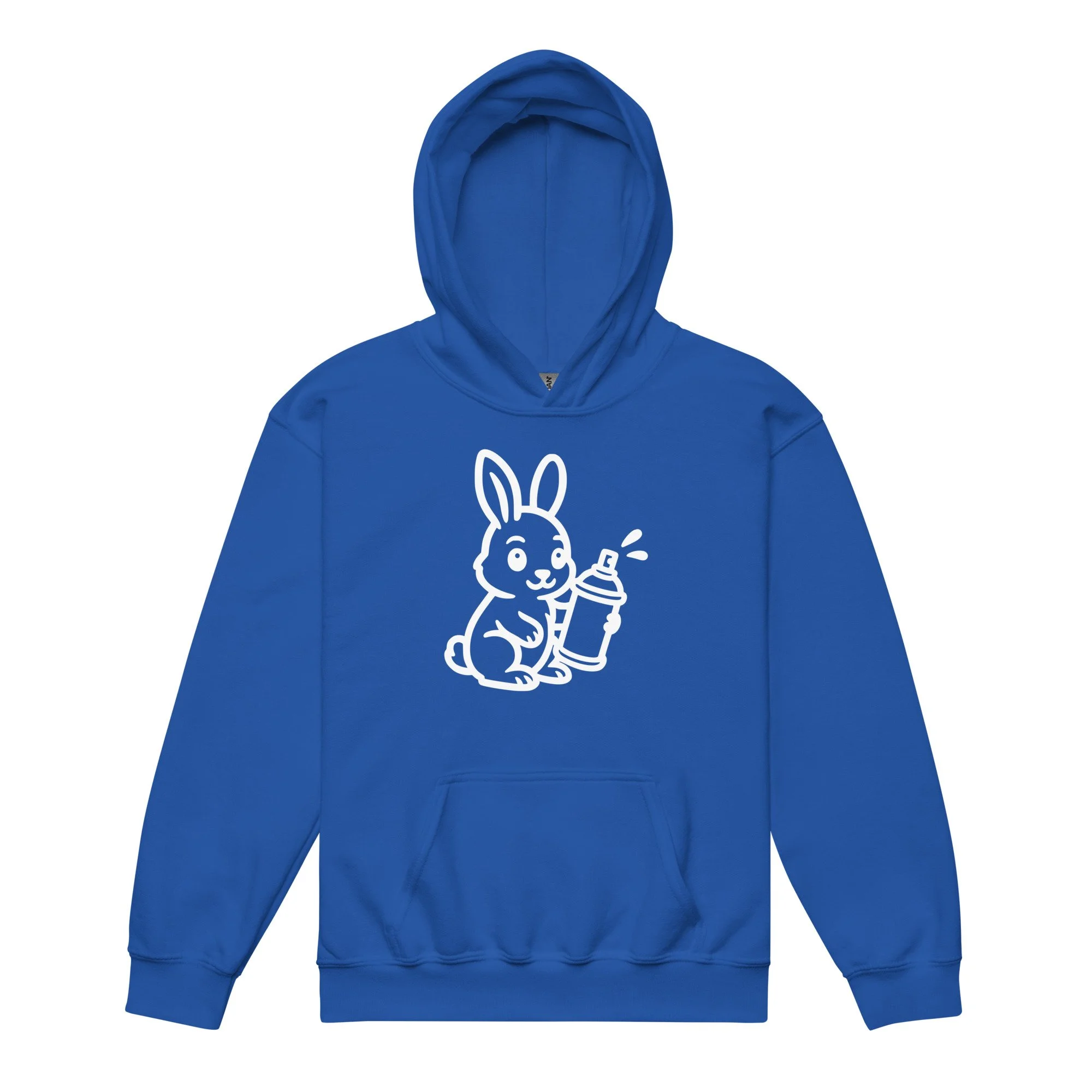Bunny Graffiti Kids design by TSEL - Youth heavy blend hoodie