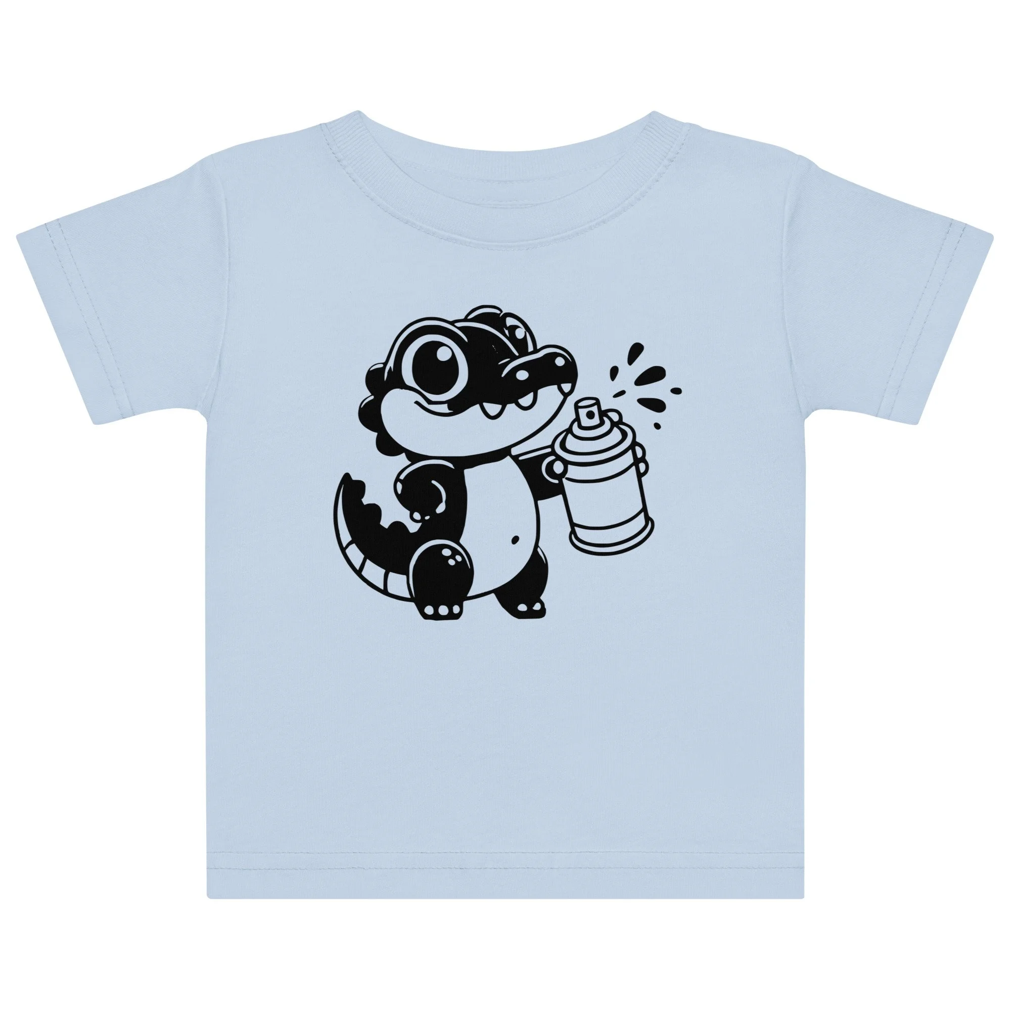 Crocodile Graffiti Kids design by TSEL - Baby jersey t-shirt