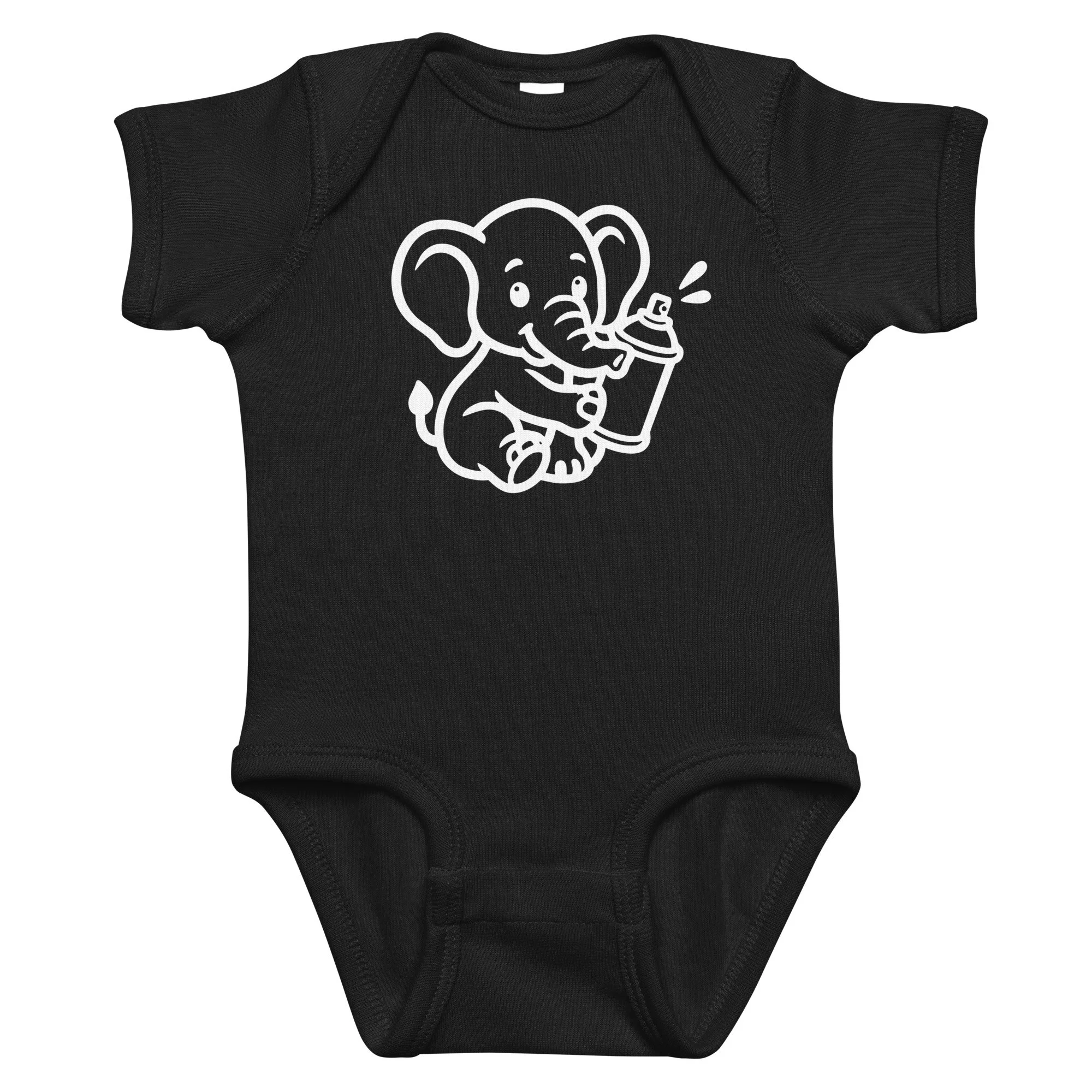 Elephant Graffiti Kids design by TSEL -  Infant bodysuit