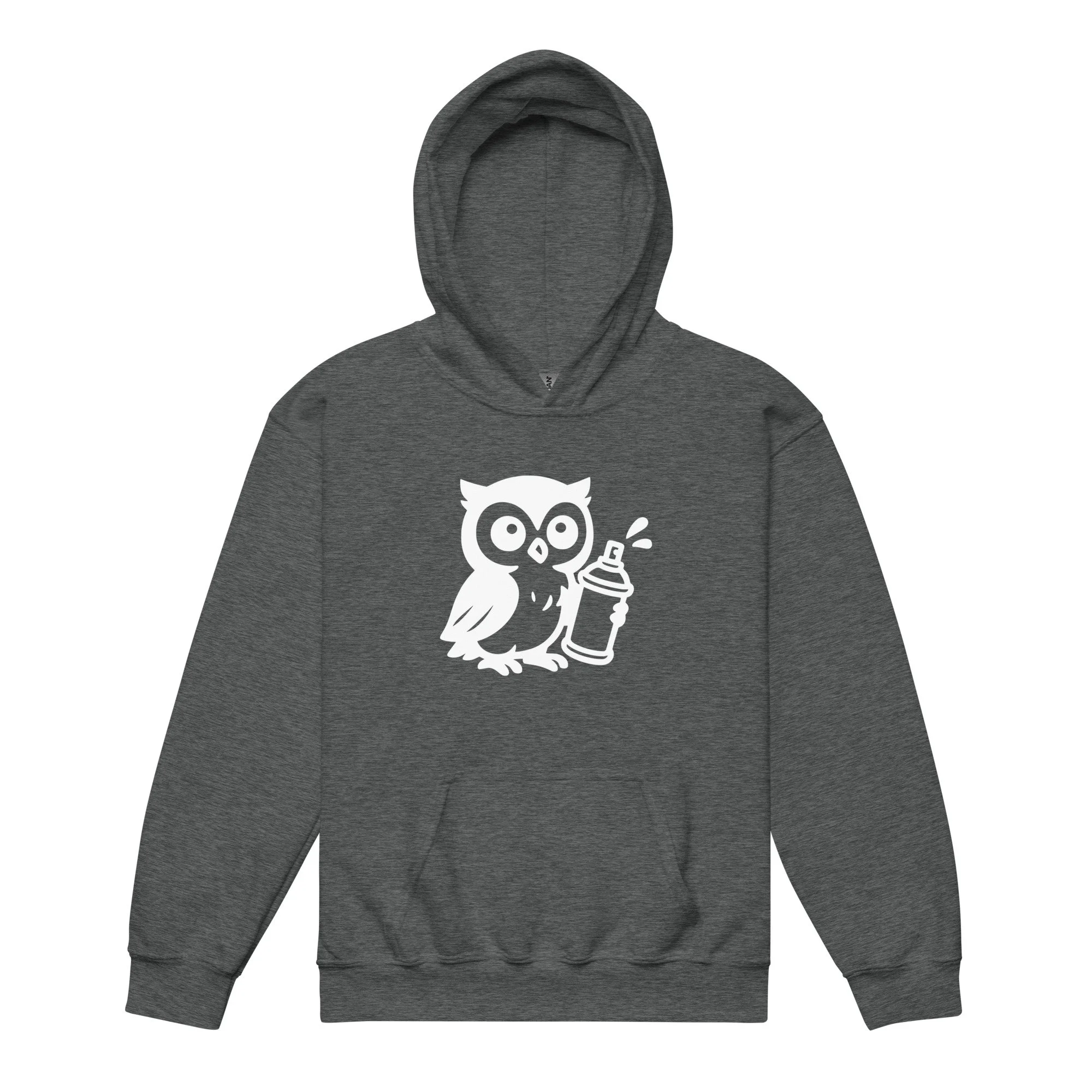 Owl Graffiti Kids design by TSEL - Youth heavy blend hoodie