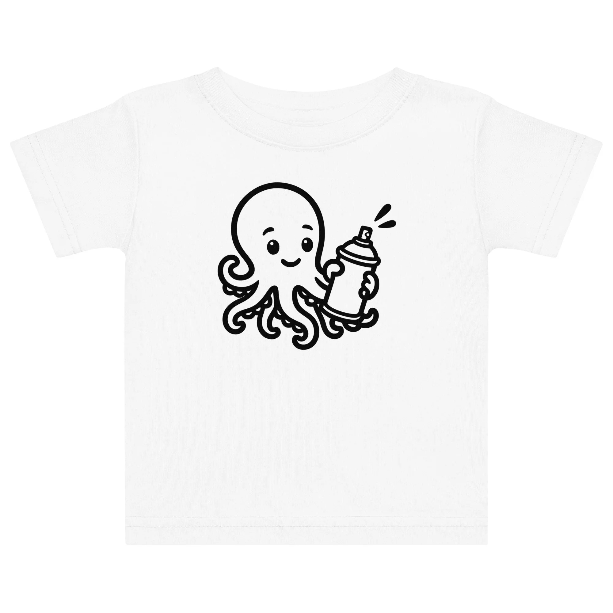 Octopus Graffiti Kids design by TSEL - Baby jersey t-shirt