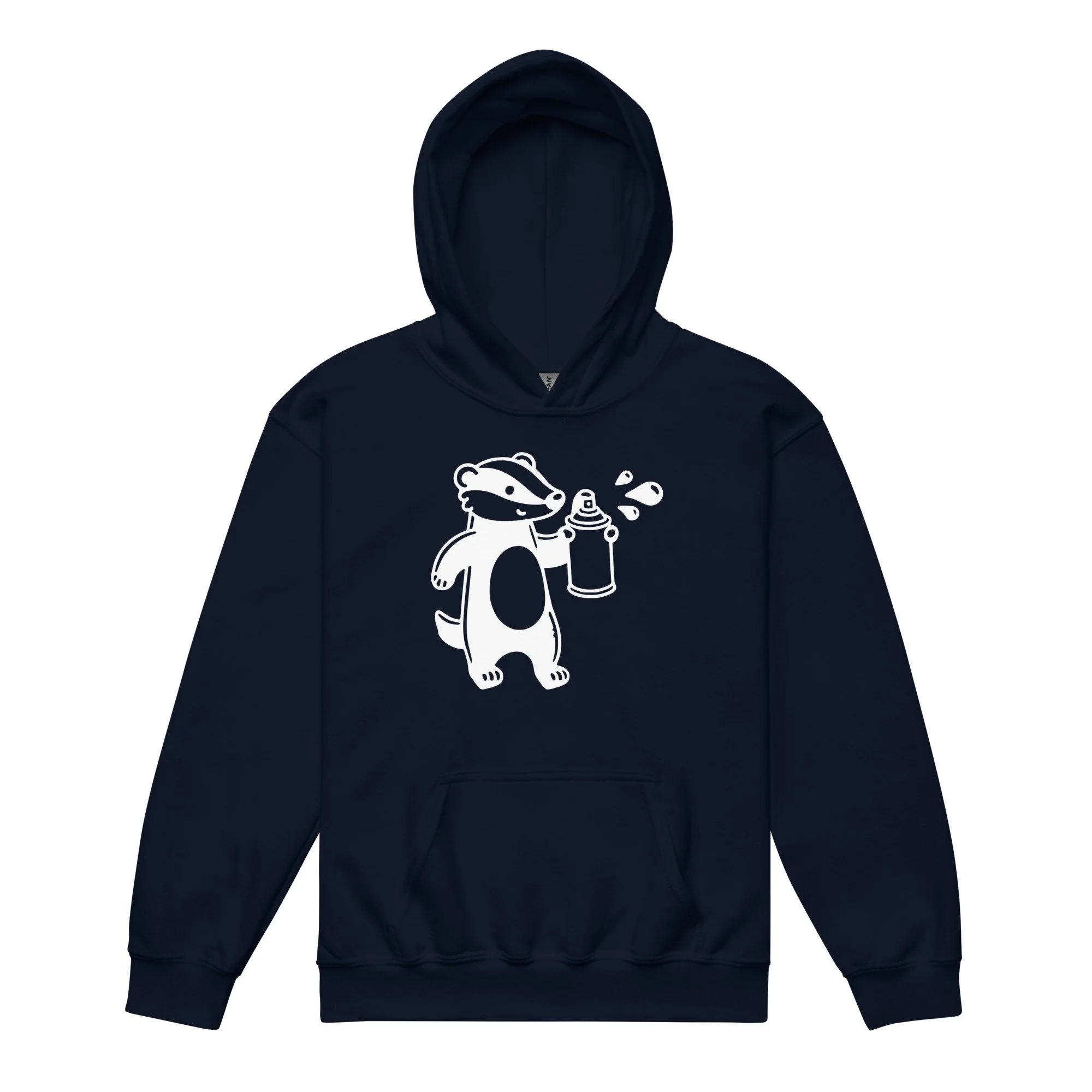 Badger Graffiti Kids design by TSEL - Youth heavy blend hoodie