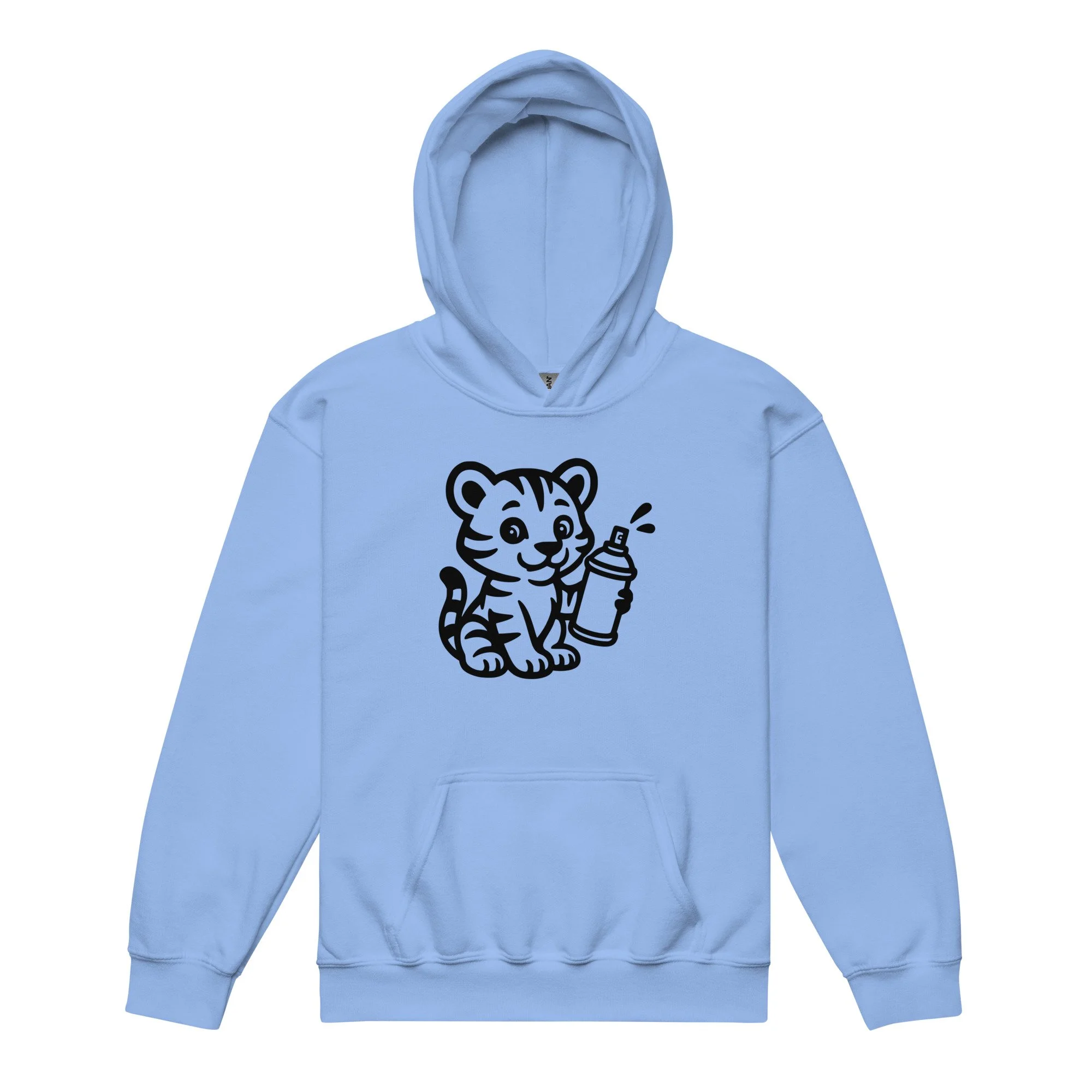 Tiger Graffiti Kids design by TSEL - Youth heavy blend hoodie