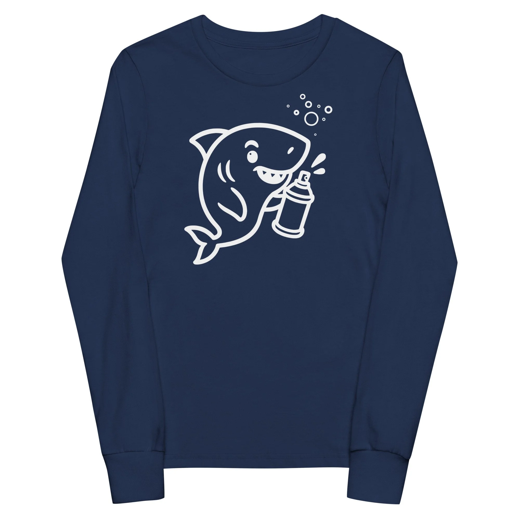 Shark Graffiti Kids design by TSEL - Youth long sleeve
