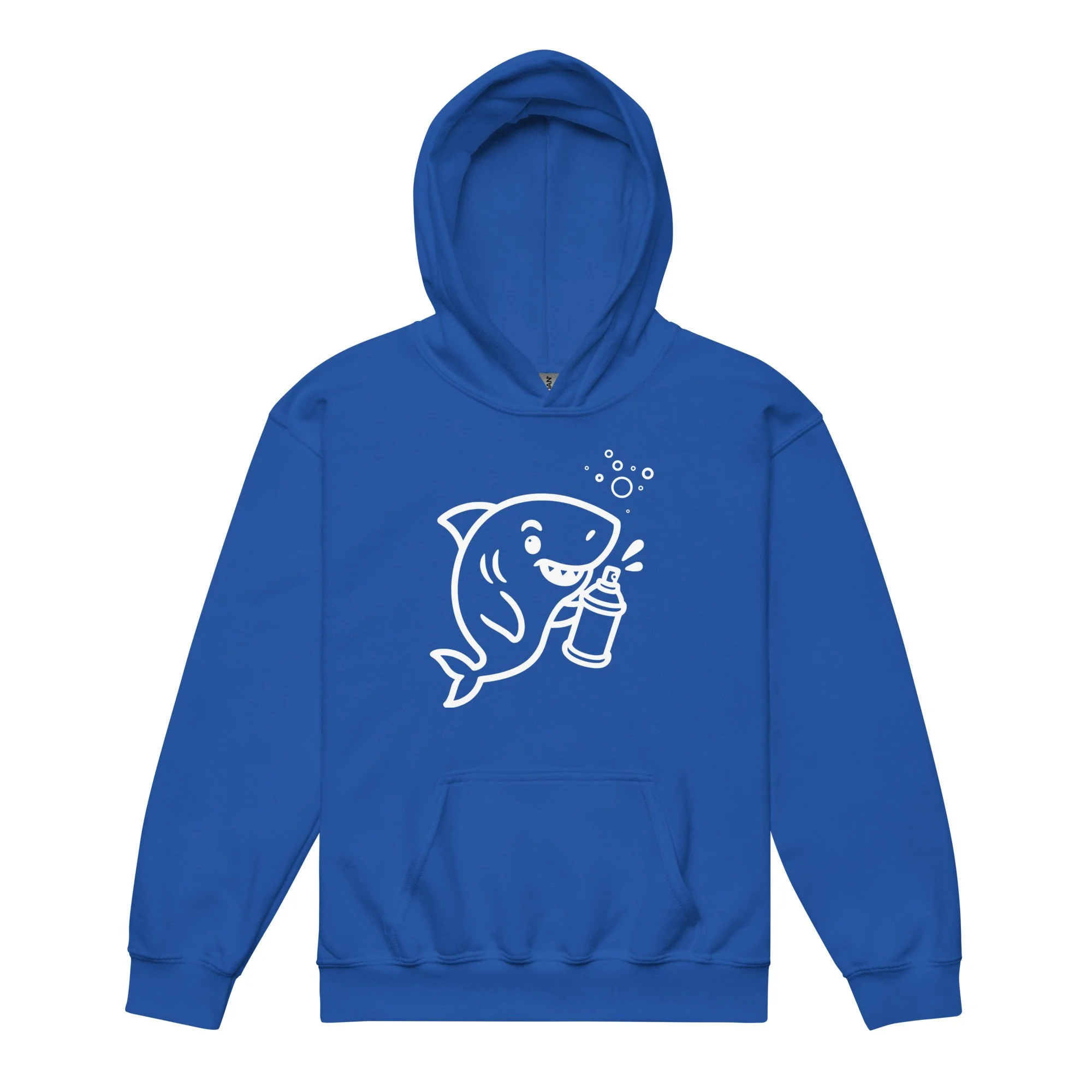 Shark Graffiti Kids design by TSEL - Youth heavy blend hoodie