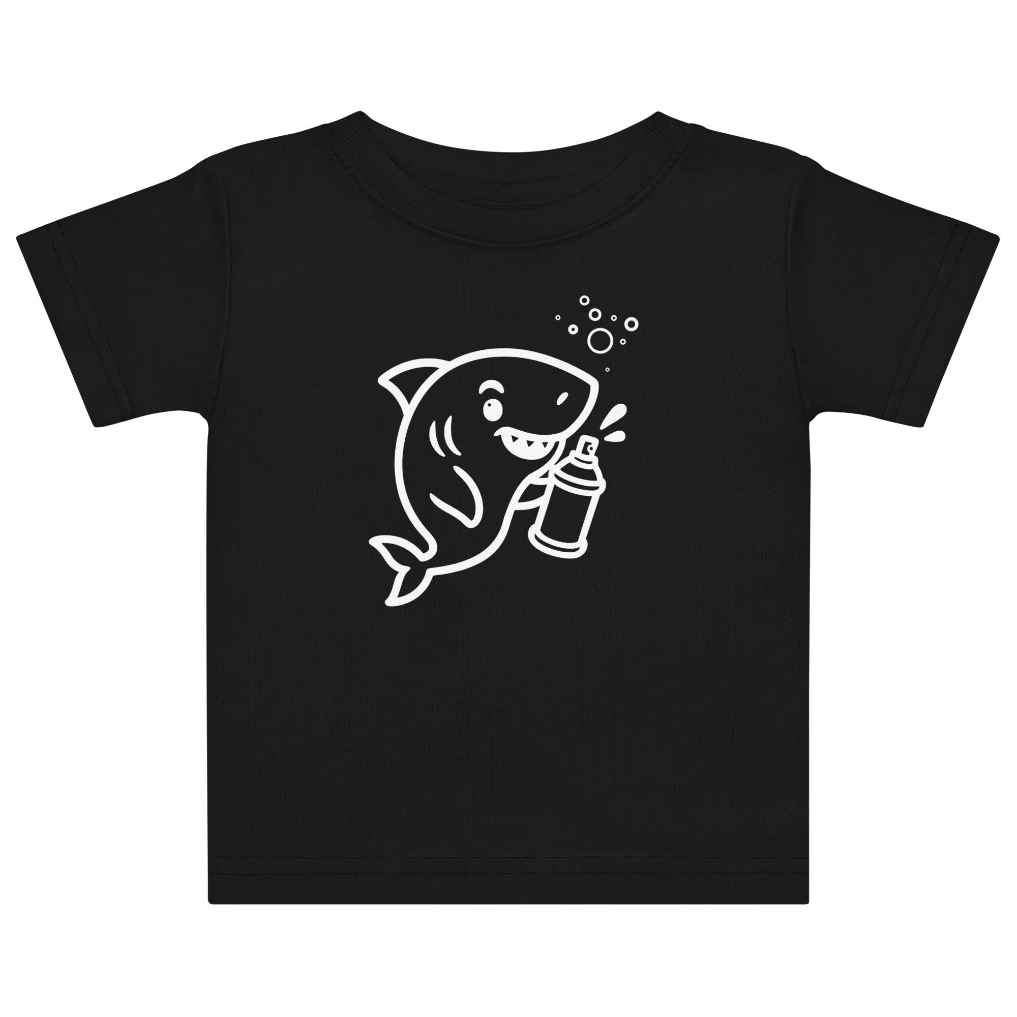 Shark Graffiti Kids design by TSEL - Baby jersey t-shirt