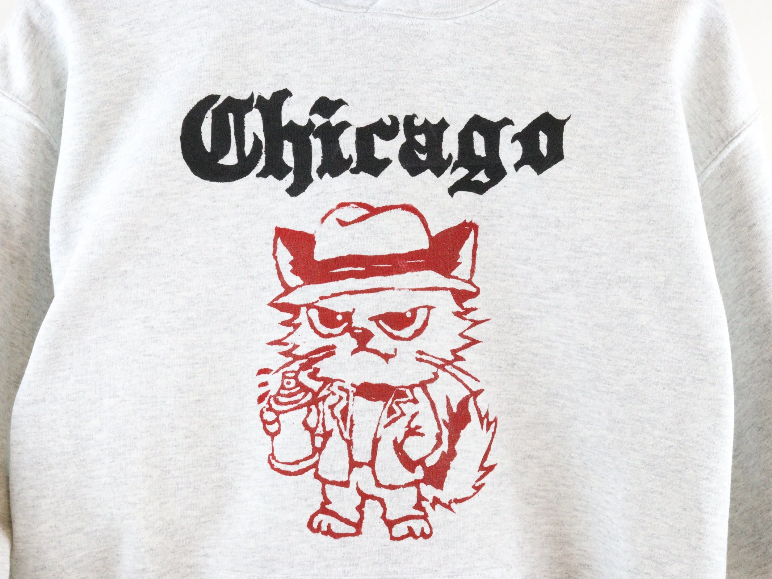 Old English Chicago & Gangster Cat Unisex adult Hoodie - Custom Original by TSEL