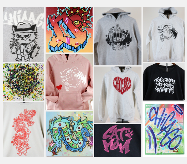 Sample of Original art and apparel designed by TSEL1 (Tsel One)