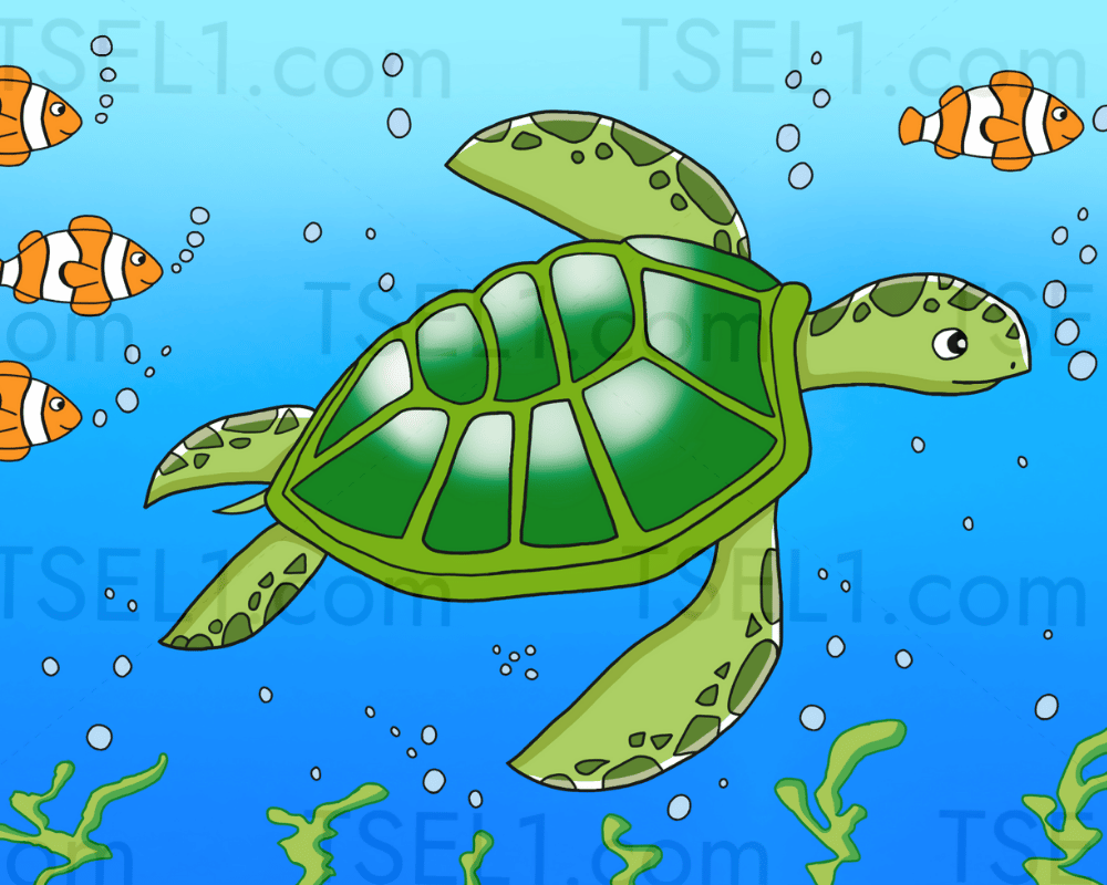 Green Sea Turtle 10x8.png