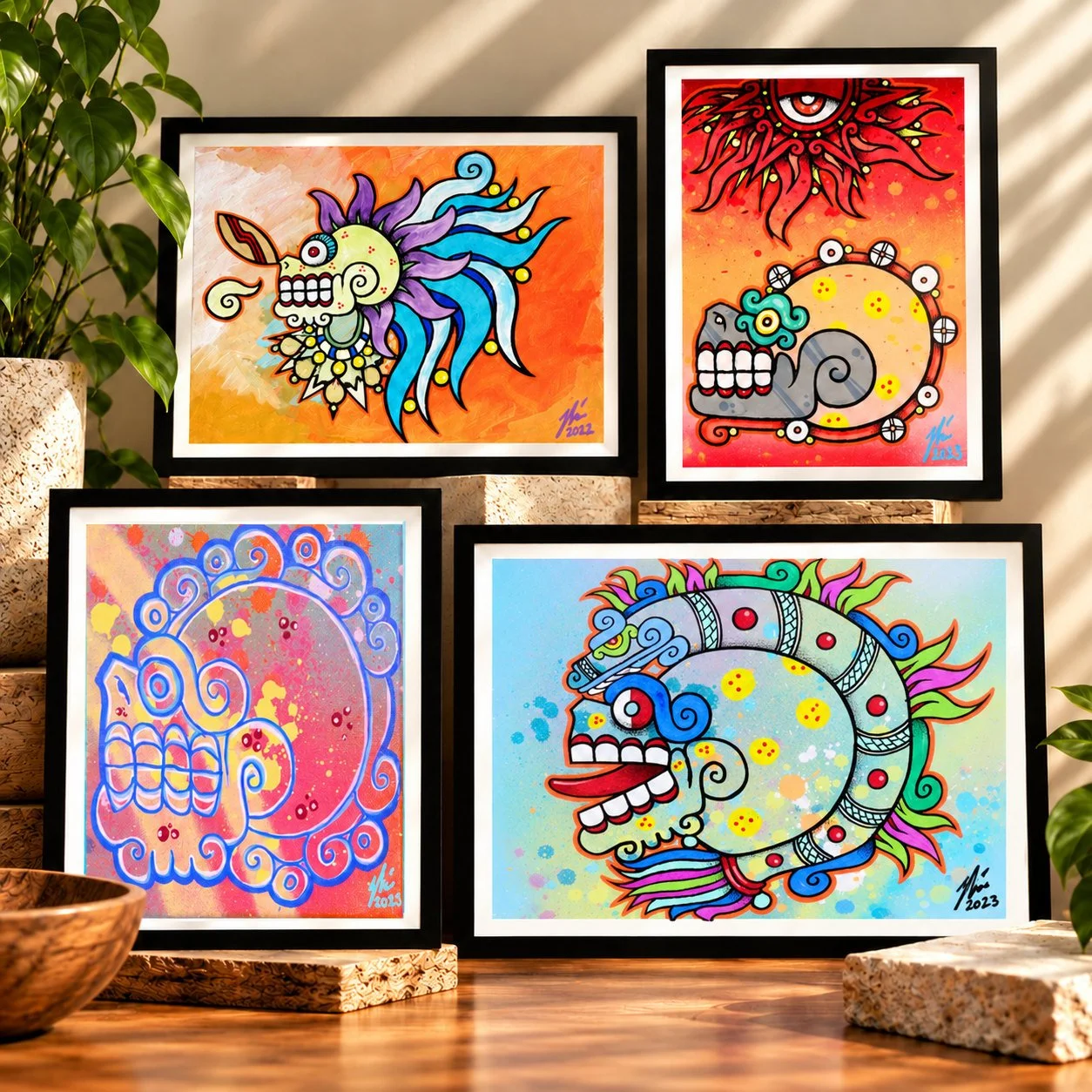 Skull Art Prints - Original Designs by Tselone