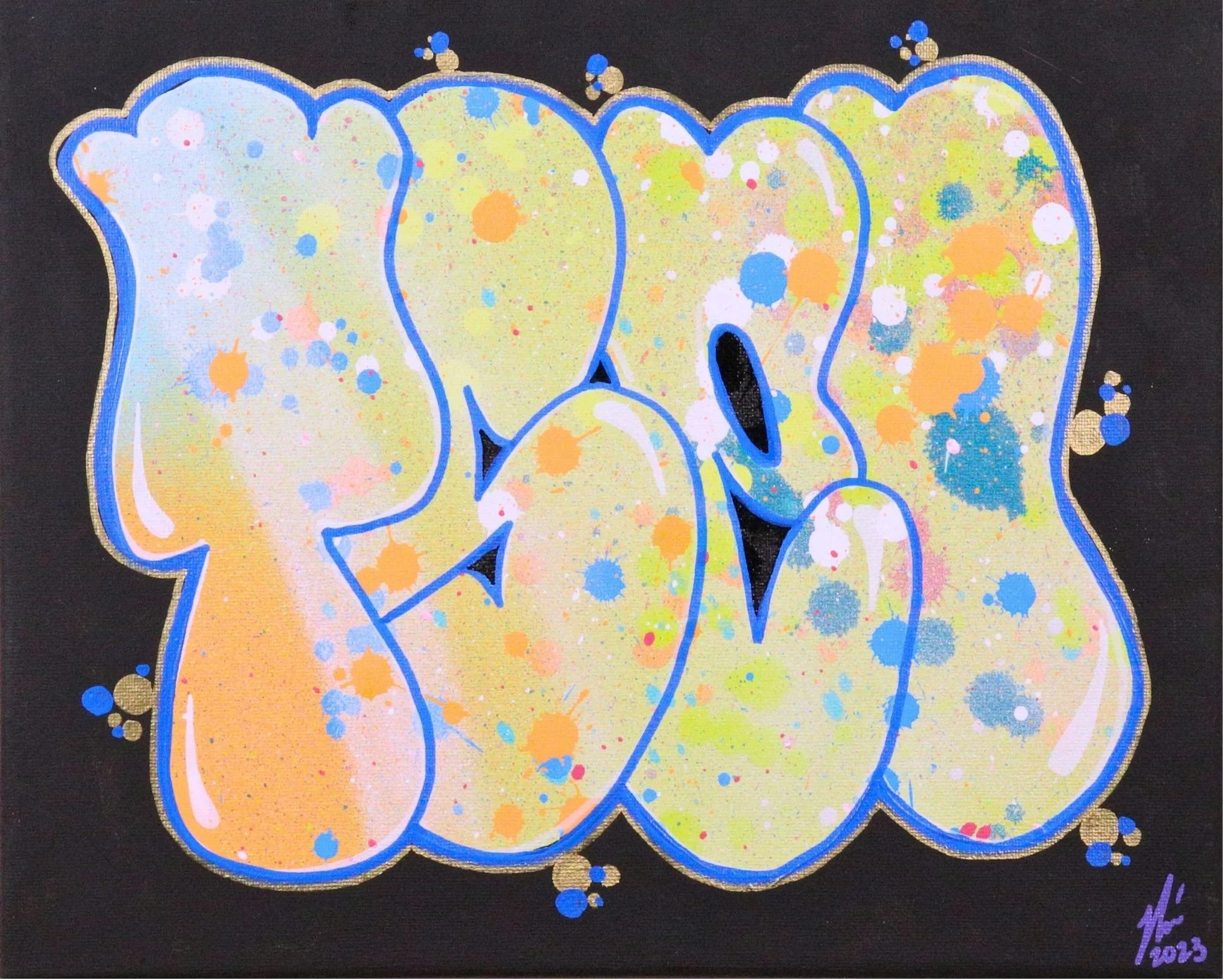 W05 TSEL Bubble Letters – Original TSEL graffiti bubble lettering artwork by Chicago graffiti artist Nino “Tselone” Rodriguez.