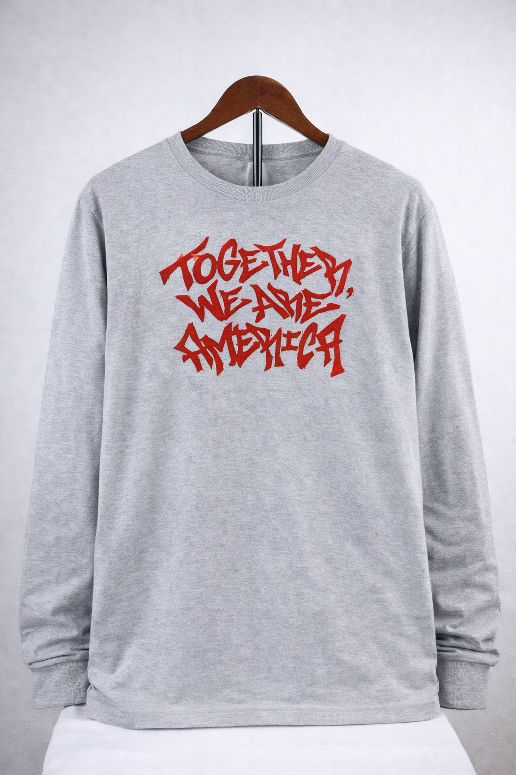 Together, We Are America Unisex adult Long Sleeve T shirt - Custom Original by TSEL