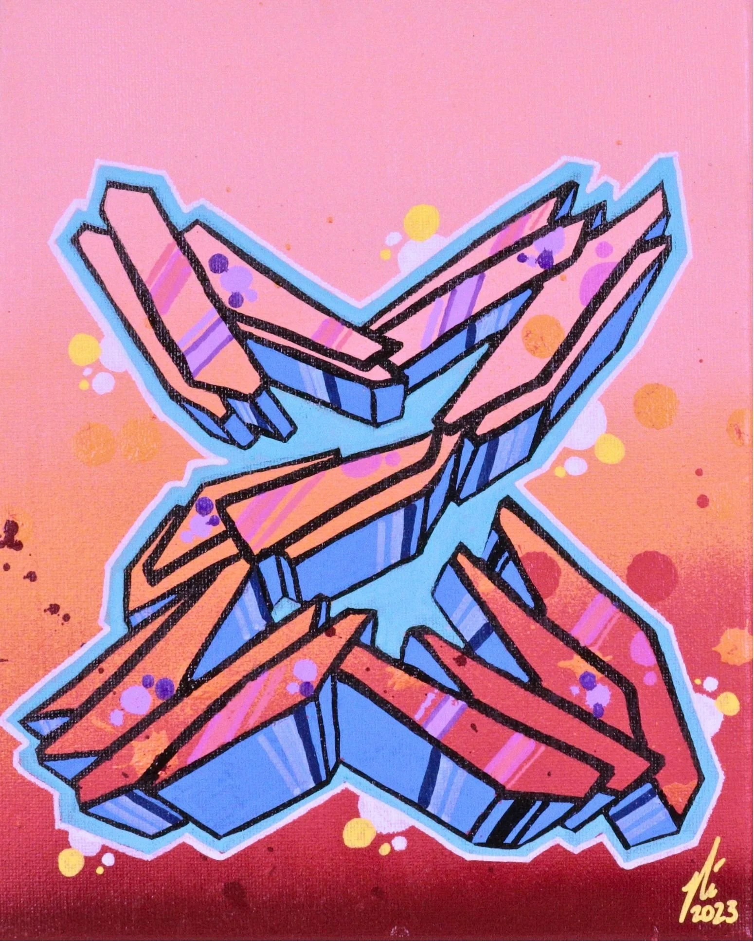 W13 Graffiti Letter Z – Original graffiti-style letter Z artwork by Chicago graffiti artist Nino “Tselone” Rodriguez.