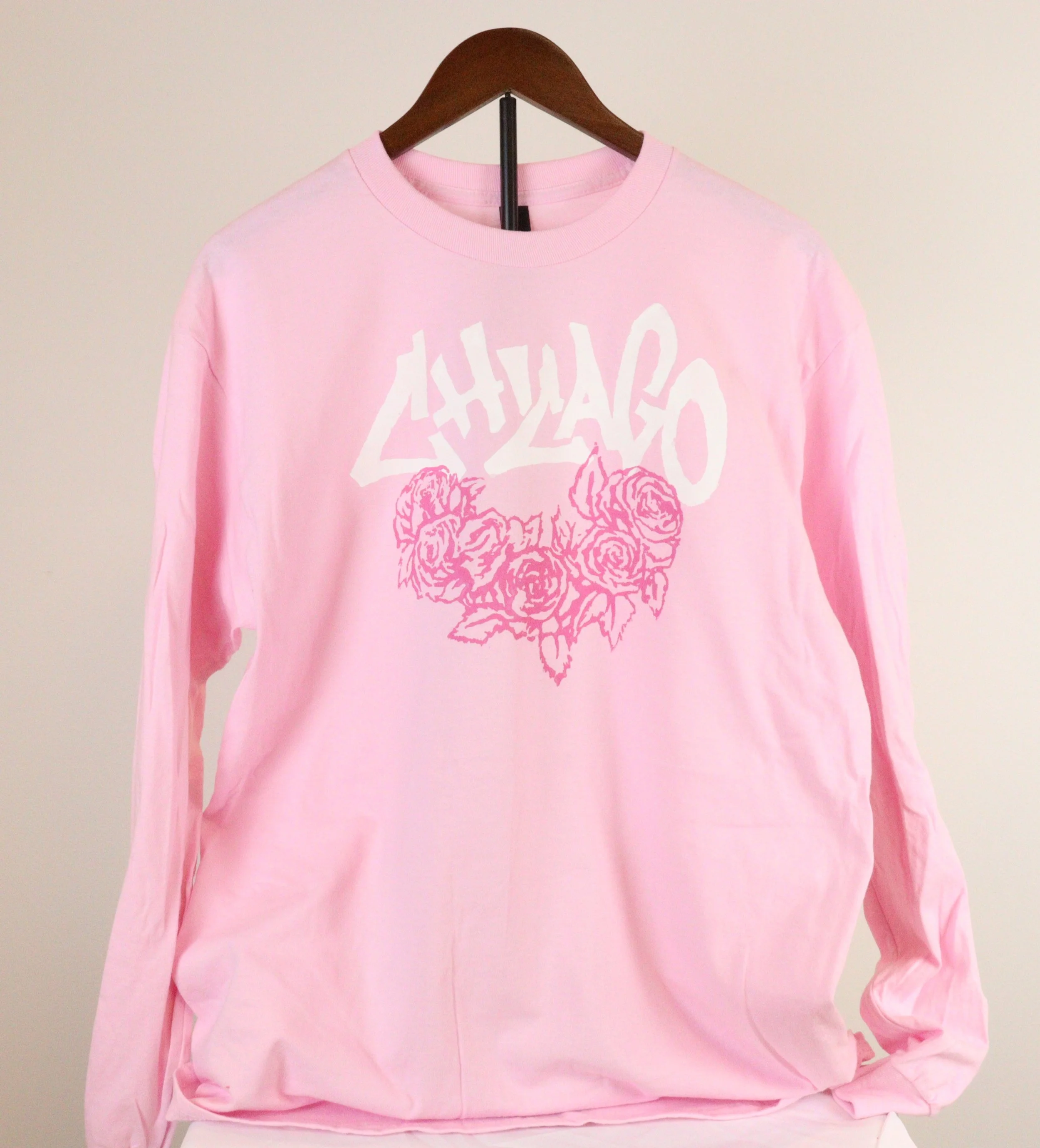 Chicago & Roses long sleeve Unisex adult T-shirt - Custom Original by TSEL