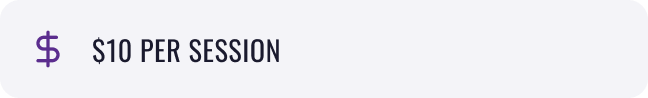$10 per session