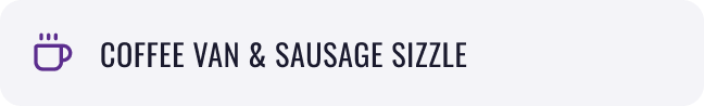 coffee van and sausage sizzle