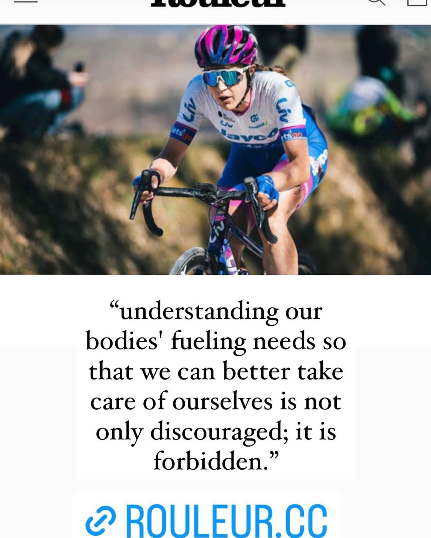 Let&rsquo;s start an open, respectful conversation with the goal to learn and to achieve better health 🌱 

@supersapiensinc @uci_cycling #womenshealth #cgm #glucosemonitors #womenscycling #athletehealth #sciencefirst