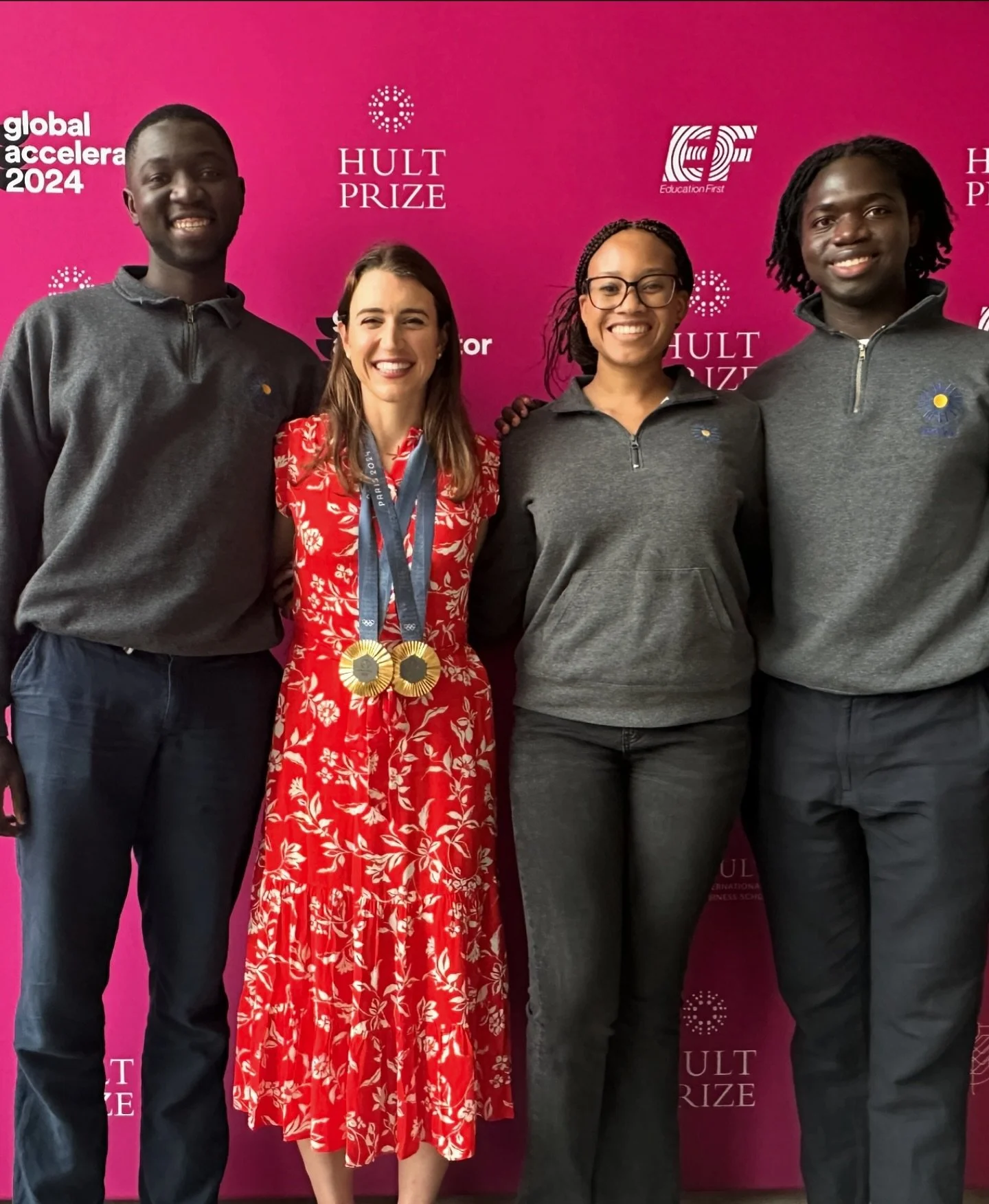 Right from the Tour de France β‘οΈ back into the Business world. The other night I enjoyed a fireside chat with @hultprize students as they prepare for their $1 million startup pitch competition. I love supporting these young entrepreneurs and hearing