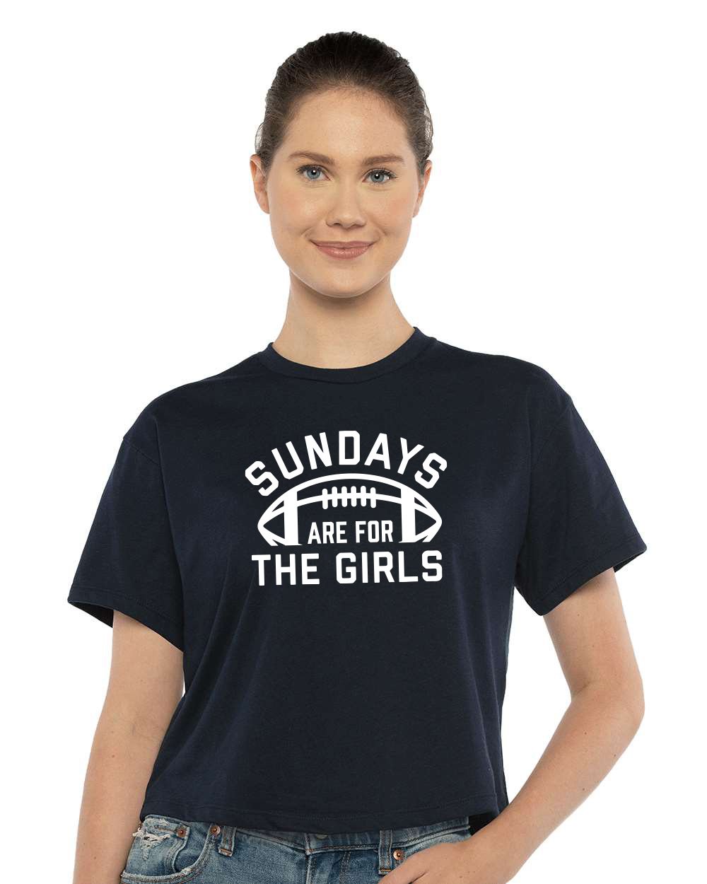 Sundays Are For The Girls Crop Tee
