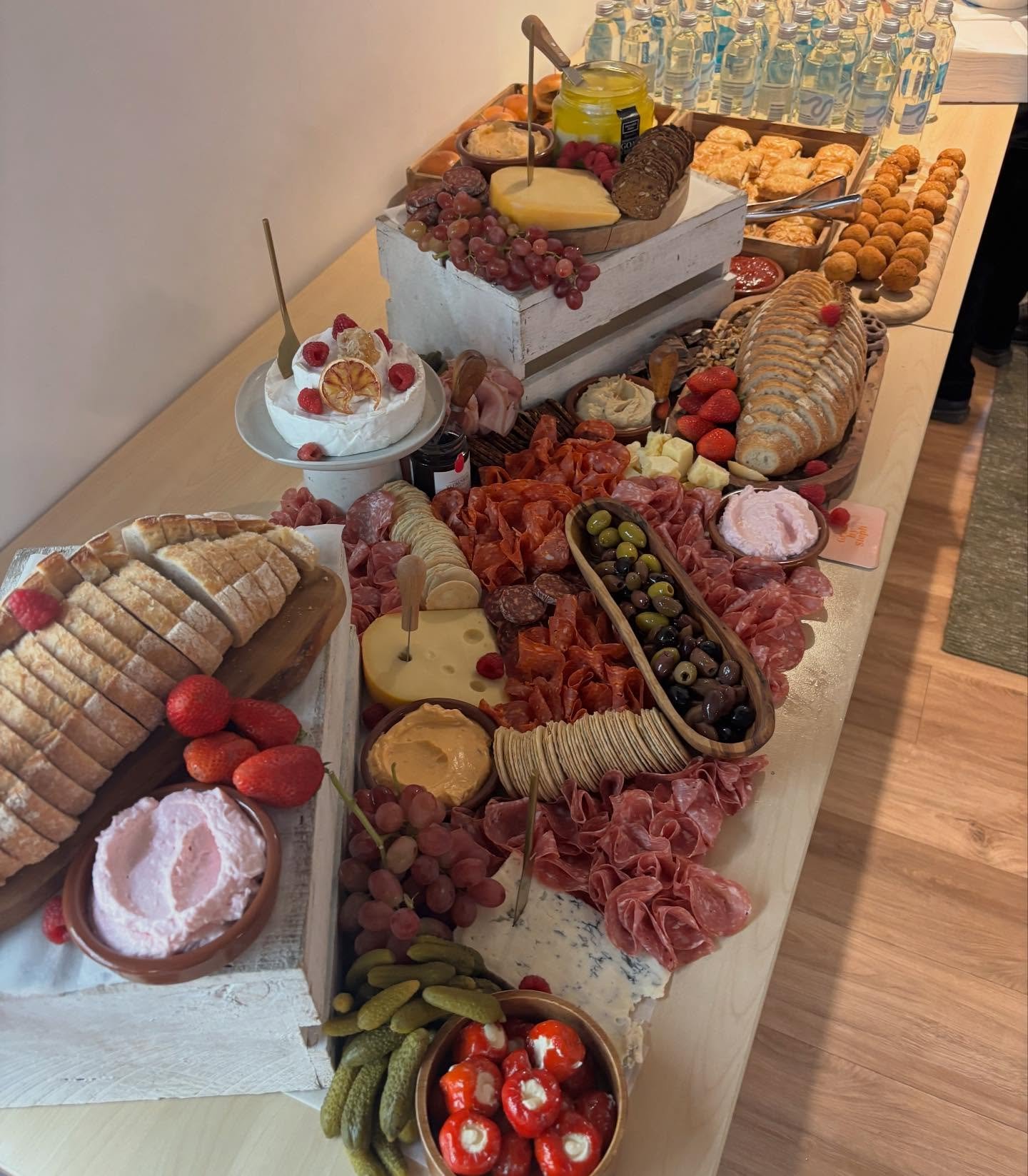 So cool to be able to cater for @cullenjewellery for their influencer night launching a new range!! 1 metre with sliders 🍔, sausage rolls &amp; arancini
