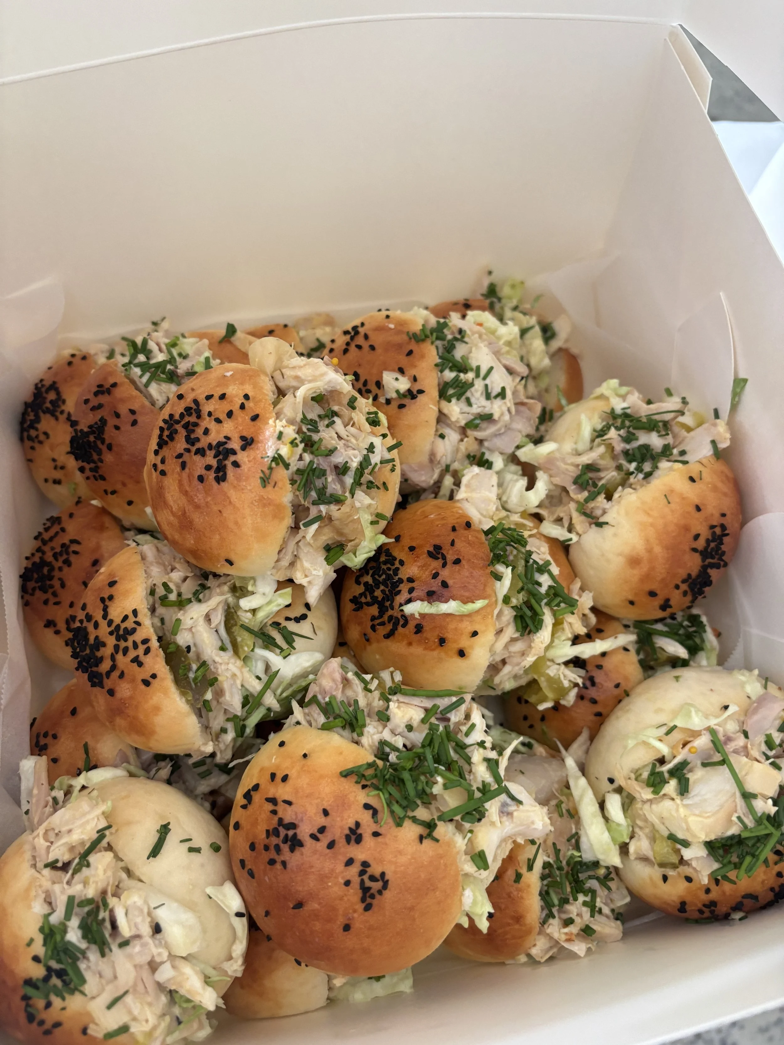 Roasted chicken cold sliders