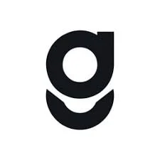 Stylized lowercase letter 'g' with a smiling face underneath.
