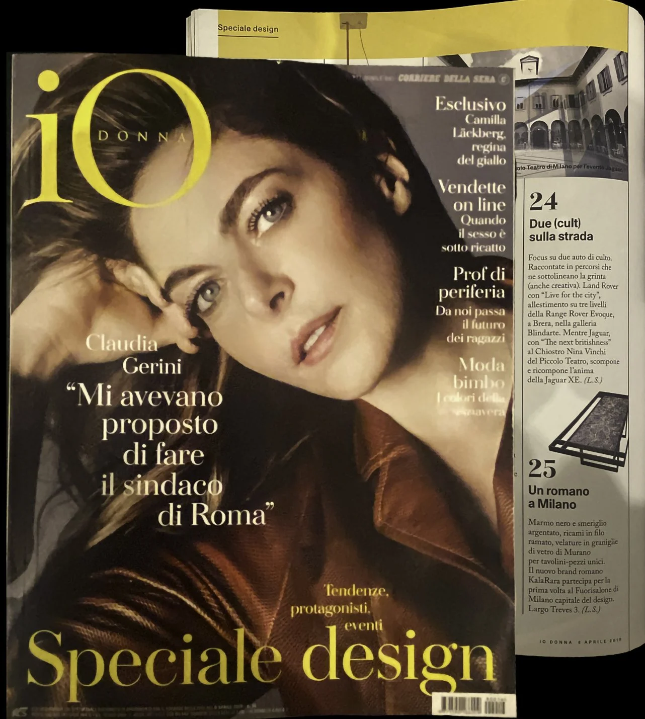 KalaRara Roma design featured in IO Donna (Corriere della Sera) Speciale Design, April 2019