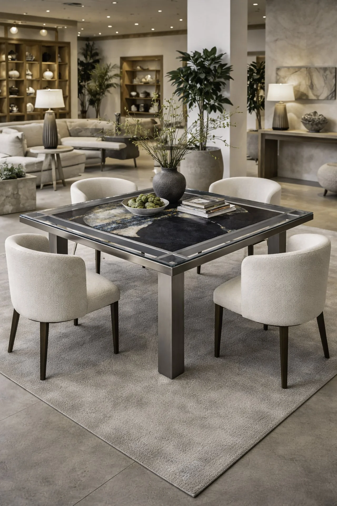 Once In A Blue Moon Handmade Sculptural Table