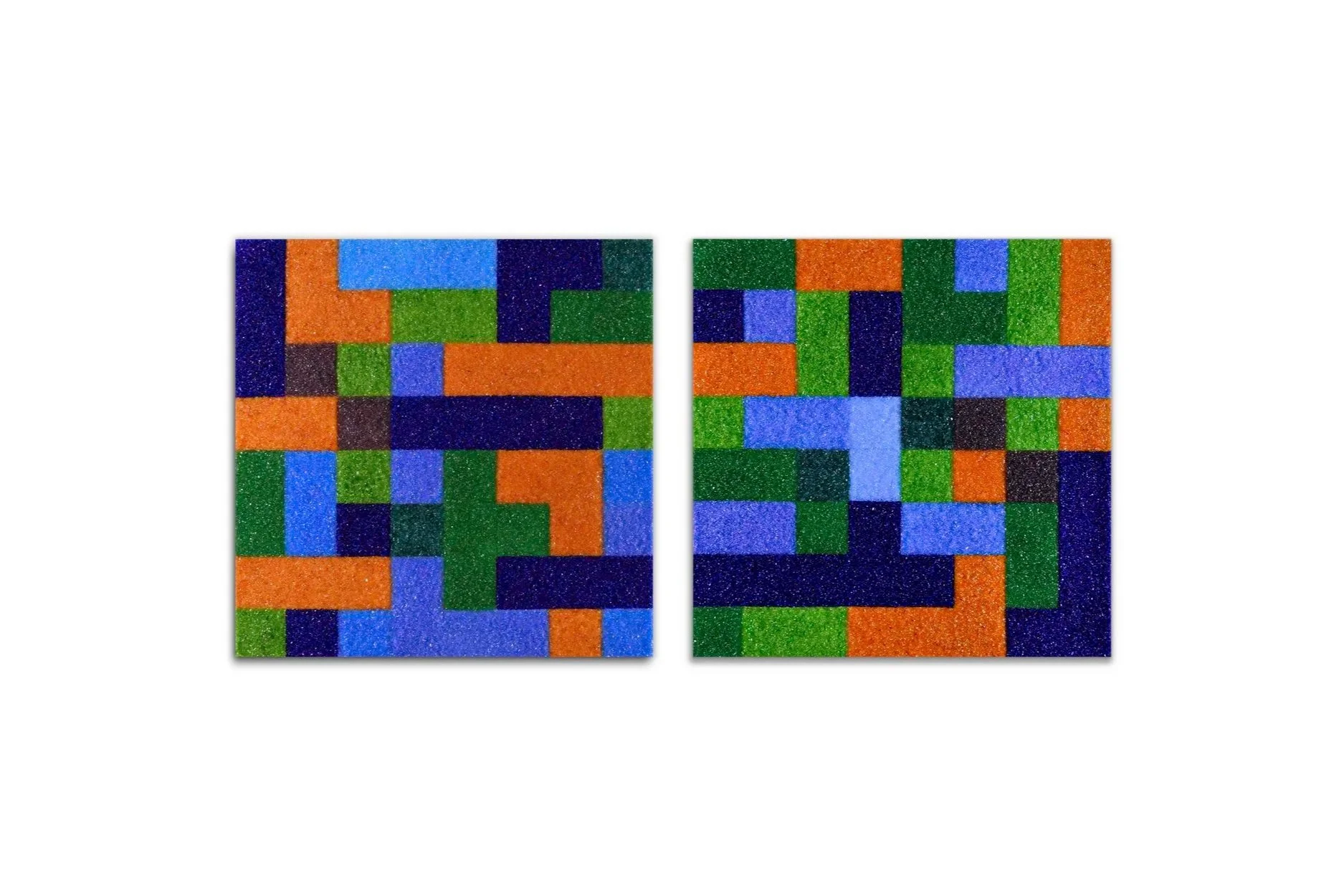 "INTERLACED" — Two-Piece Wall Art in MicroCristallo Fusione™