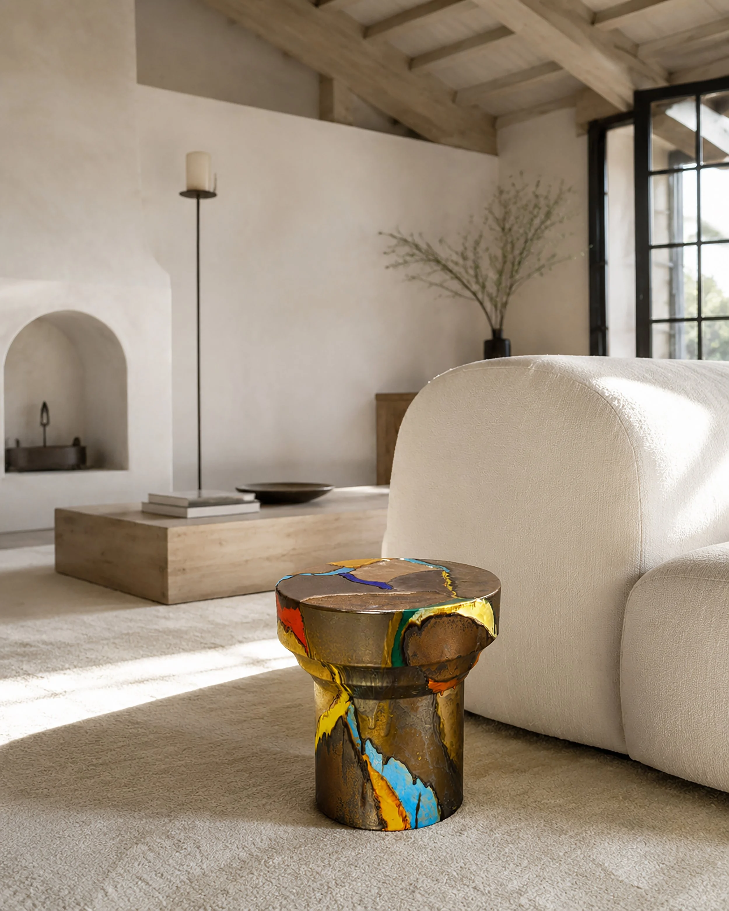 Ceramic stool table..jpg