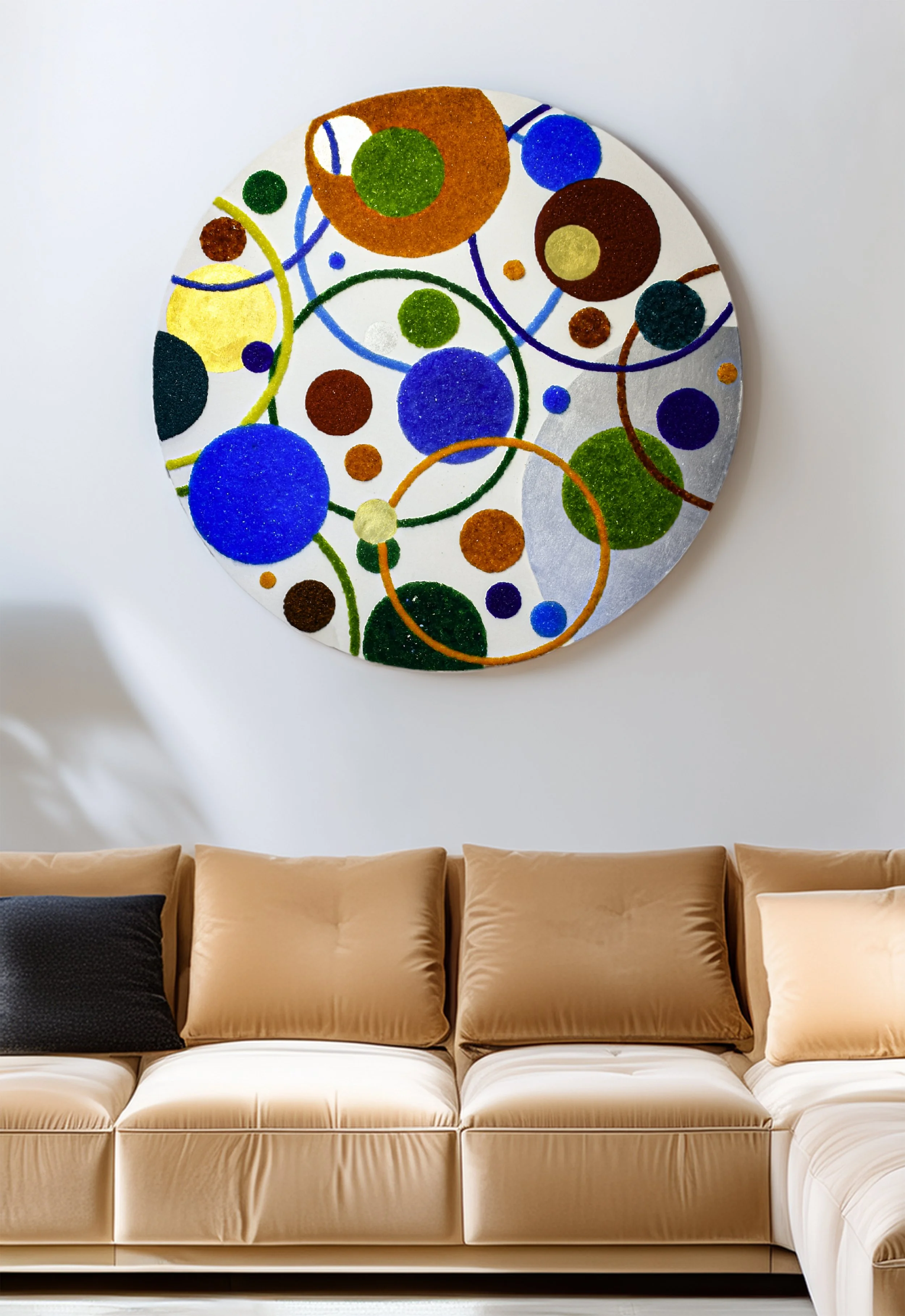 Luxury sculptural wall artwork handcrafted in Rome by KalaRara Roma