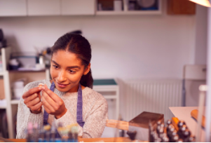 S&amp;S kids: Winter break camp Day 3 - handmade gifts: a leatherwork and jewelry workshop for kids