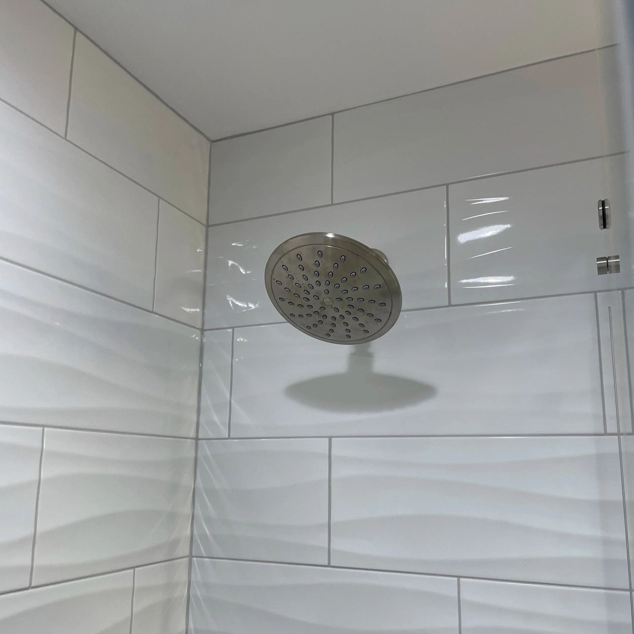 Shower head updated with modern look