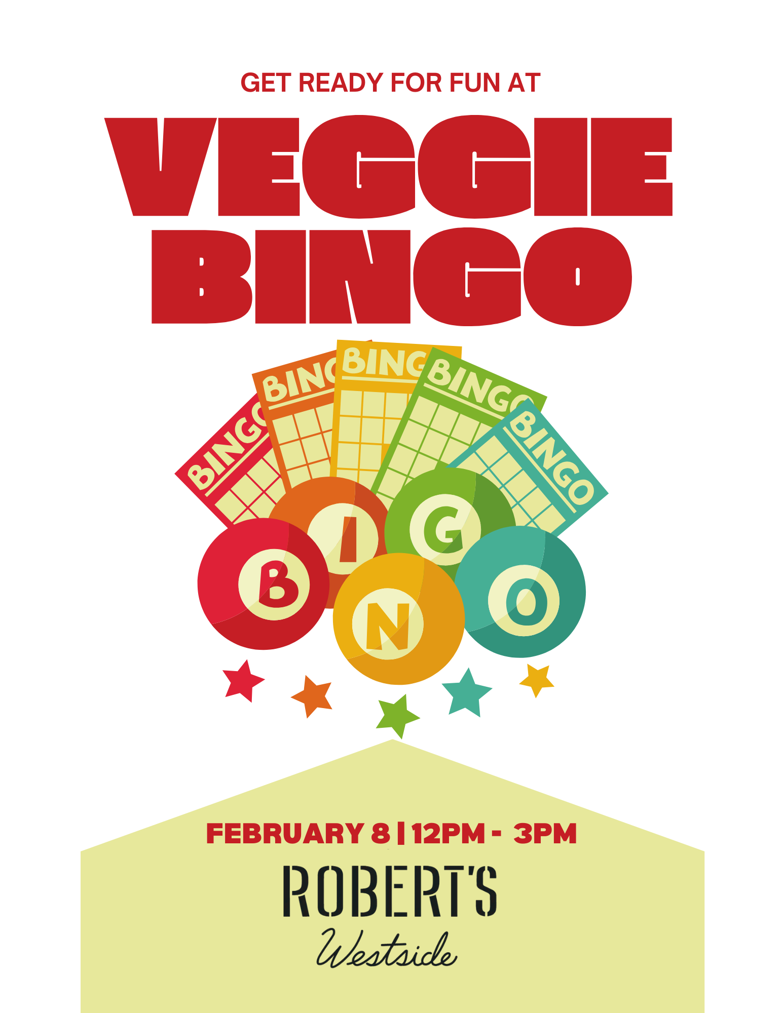Veggie Bingo at Robert's Westside