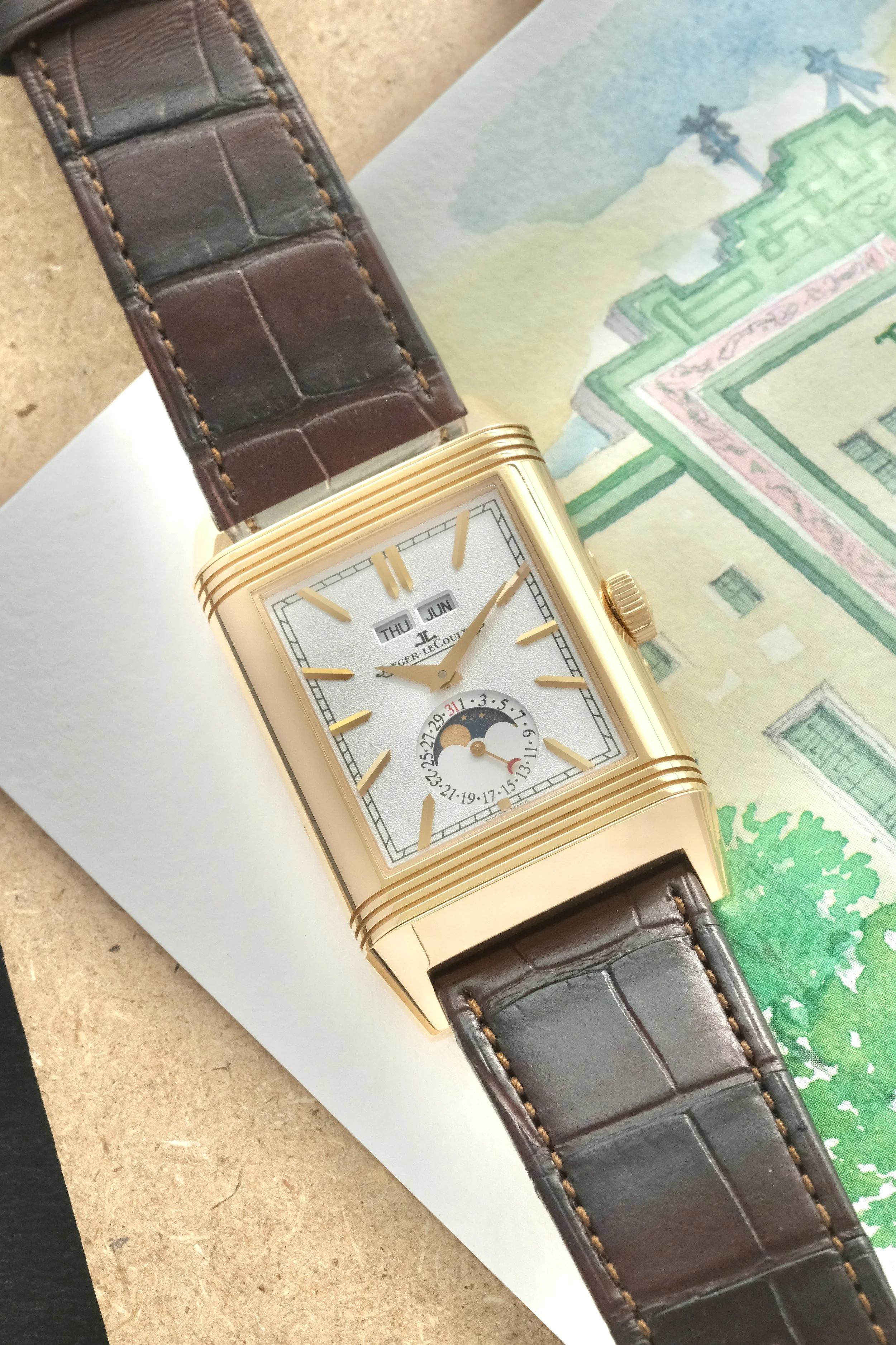Jaeger LeCoultre Reverso Tribute Duoface Moon RG