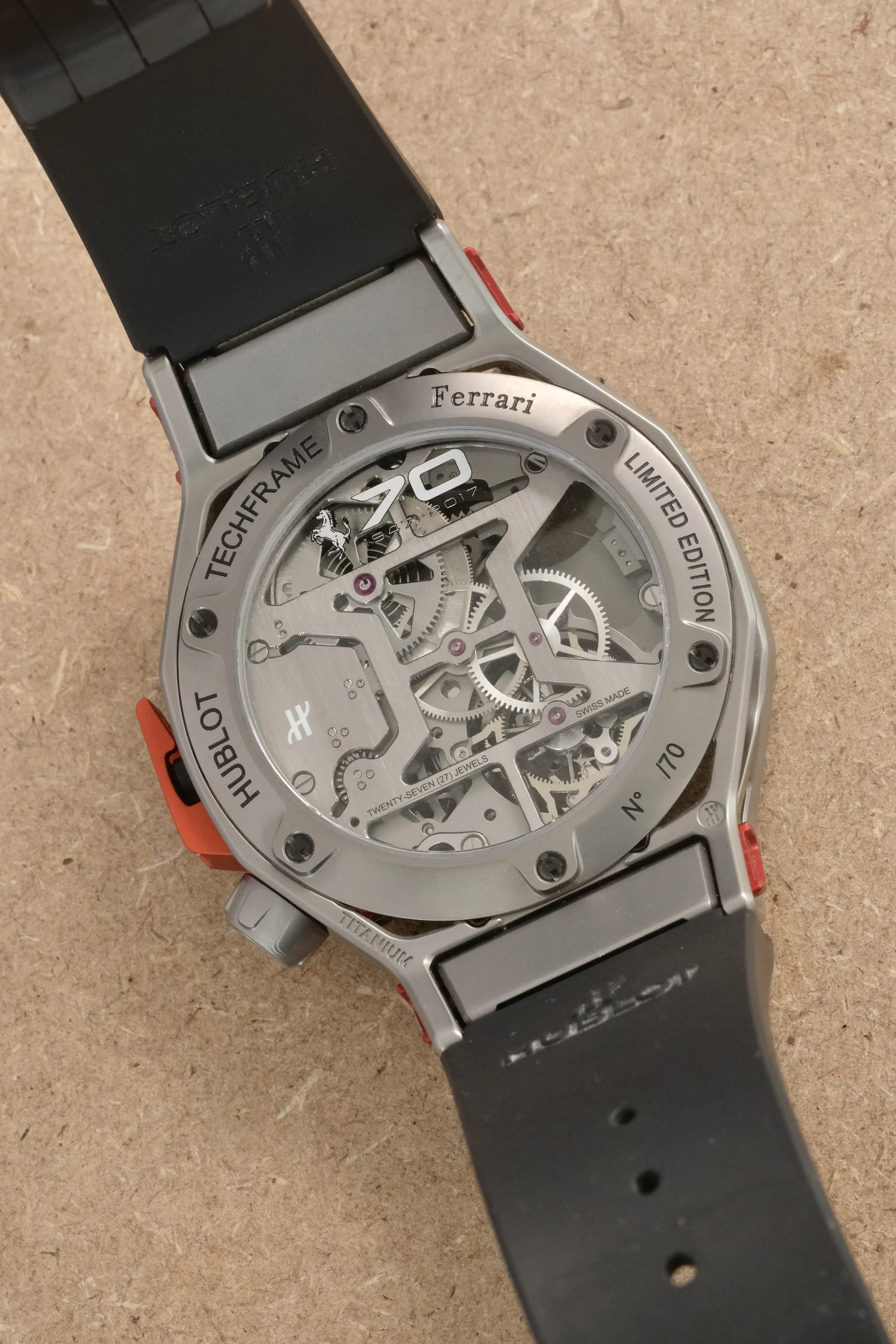 Hublot Techframe Ferrari Tourbillon Chronograph — THE TIME TRADER