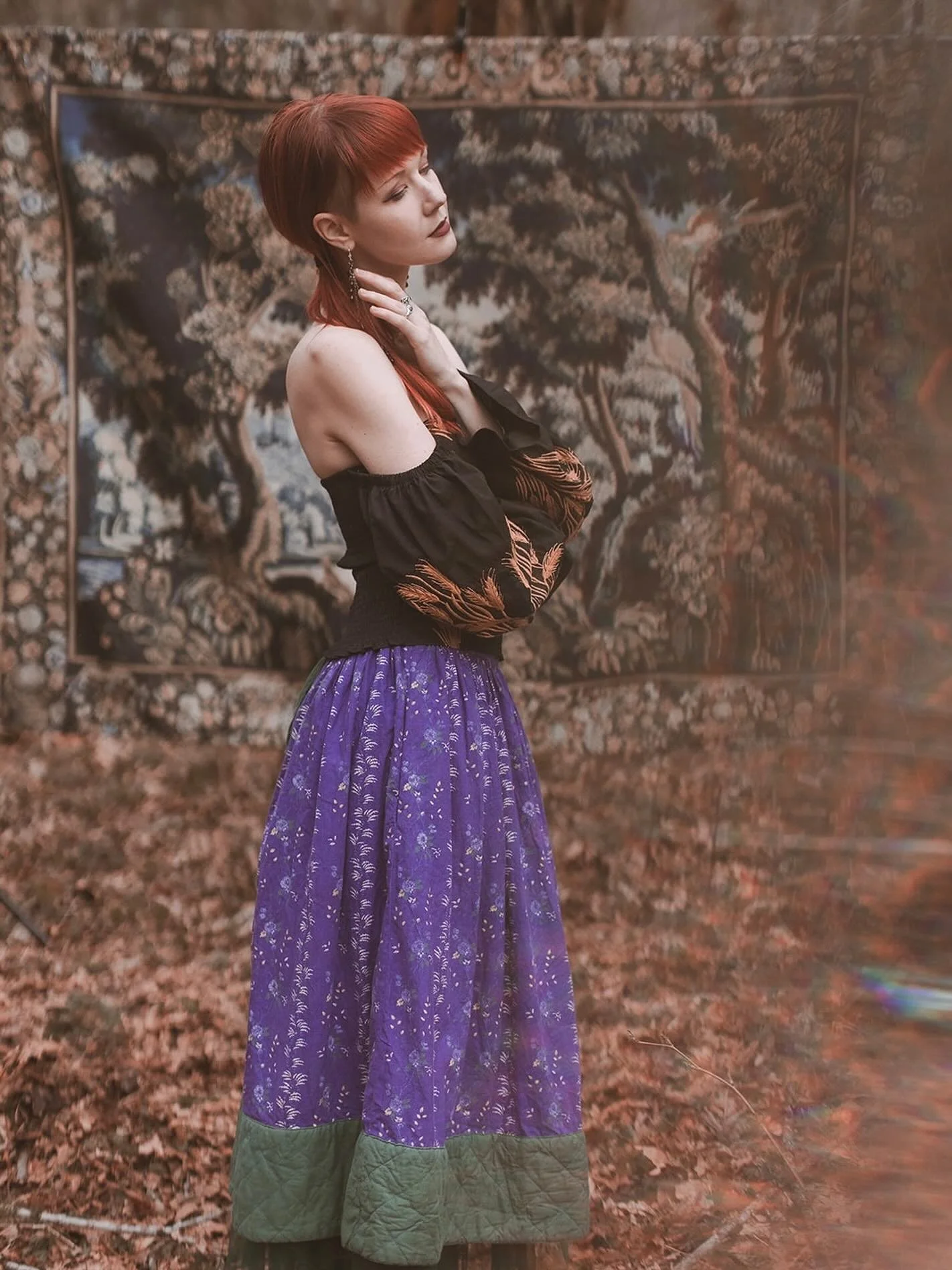 Carpathian Girl Skirt is now available in the shop! A Transylvania Girl skirt has also been added to the shop and the Demeter blouses are coming soon! Click the link in bio and stories to see the skirts and stay tuned for more on blouses soon 🍂🌾🍁
