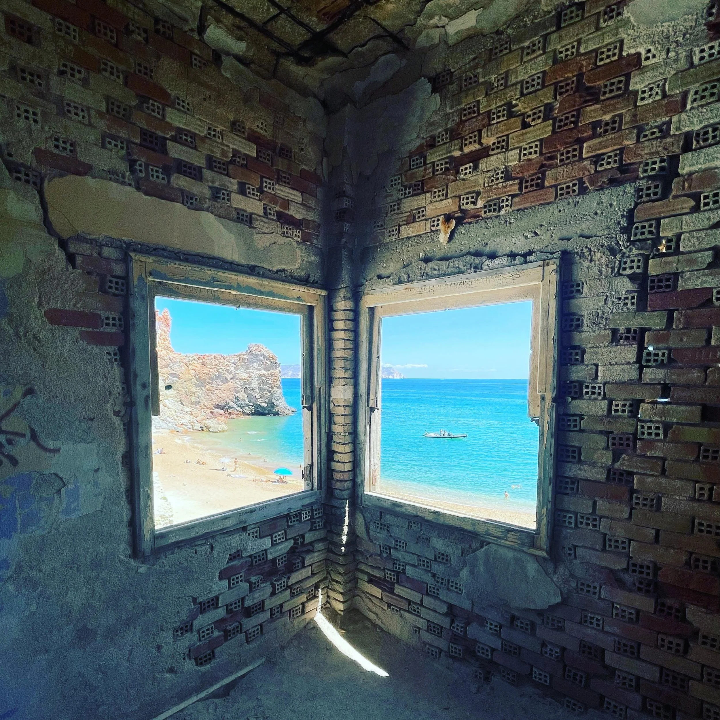 Excerpts from a Cycladic summer 🌊

&ldquo;My spirit bursts in an azure torrent,
all the veins of my blood run in my voice,
my blood gurgles in the silence like crickets in the bushes,
like the river that never considers the number of it&rsquo;s drop