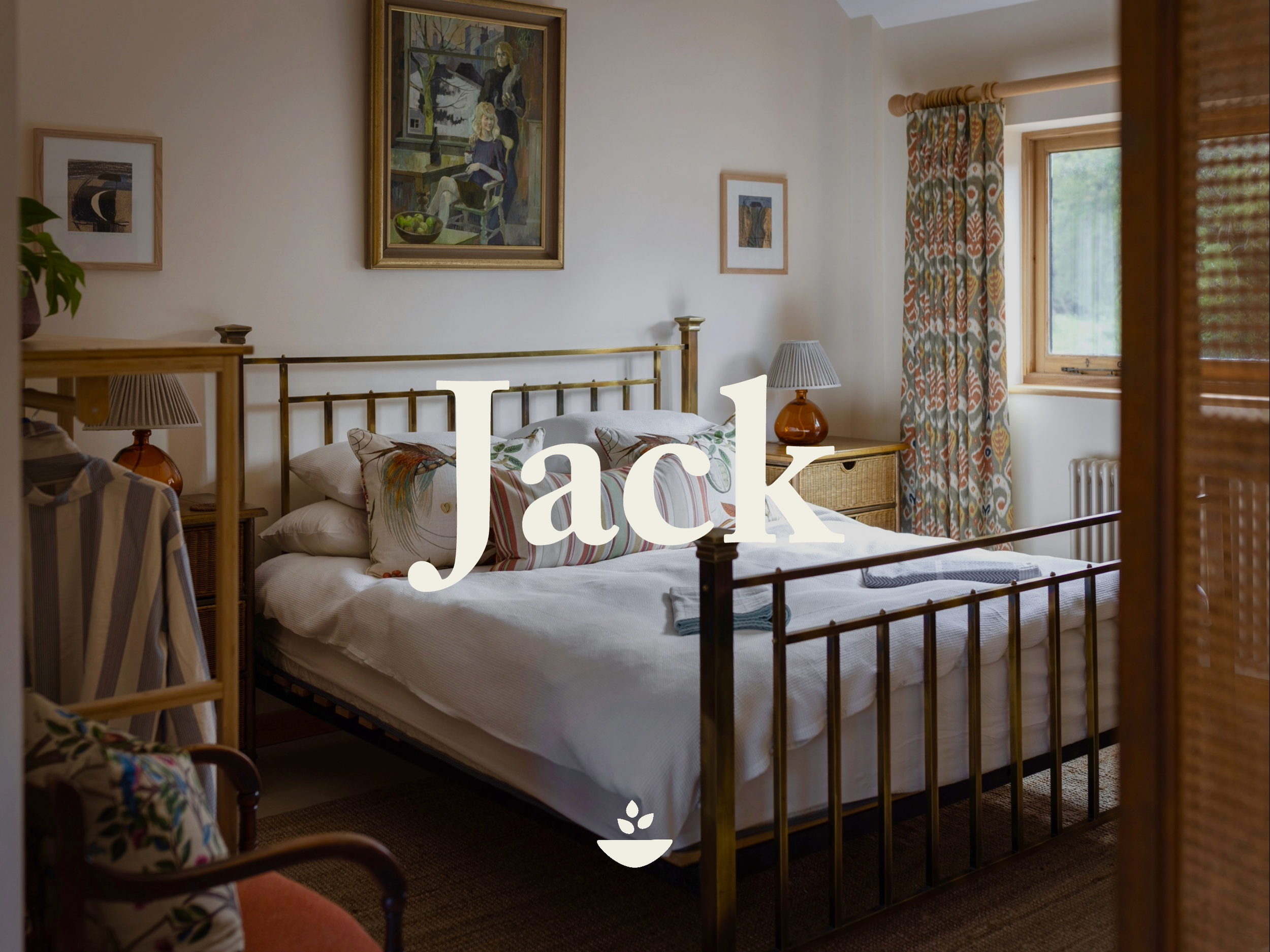 Large living area, super-king bed, free-standing bath and rainfall shower.