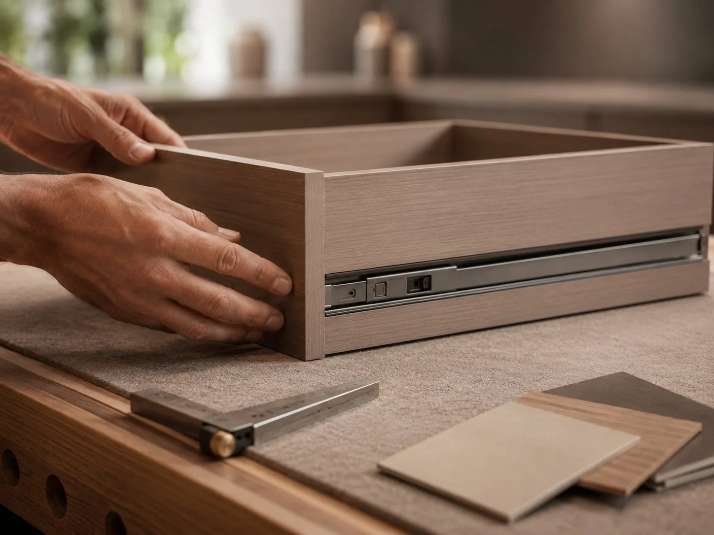cabinet maker workshop drawer detail