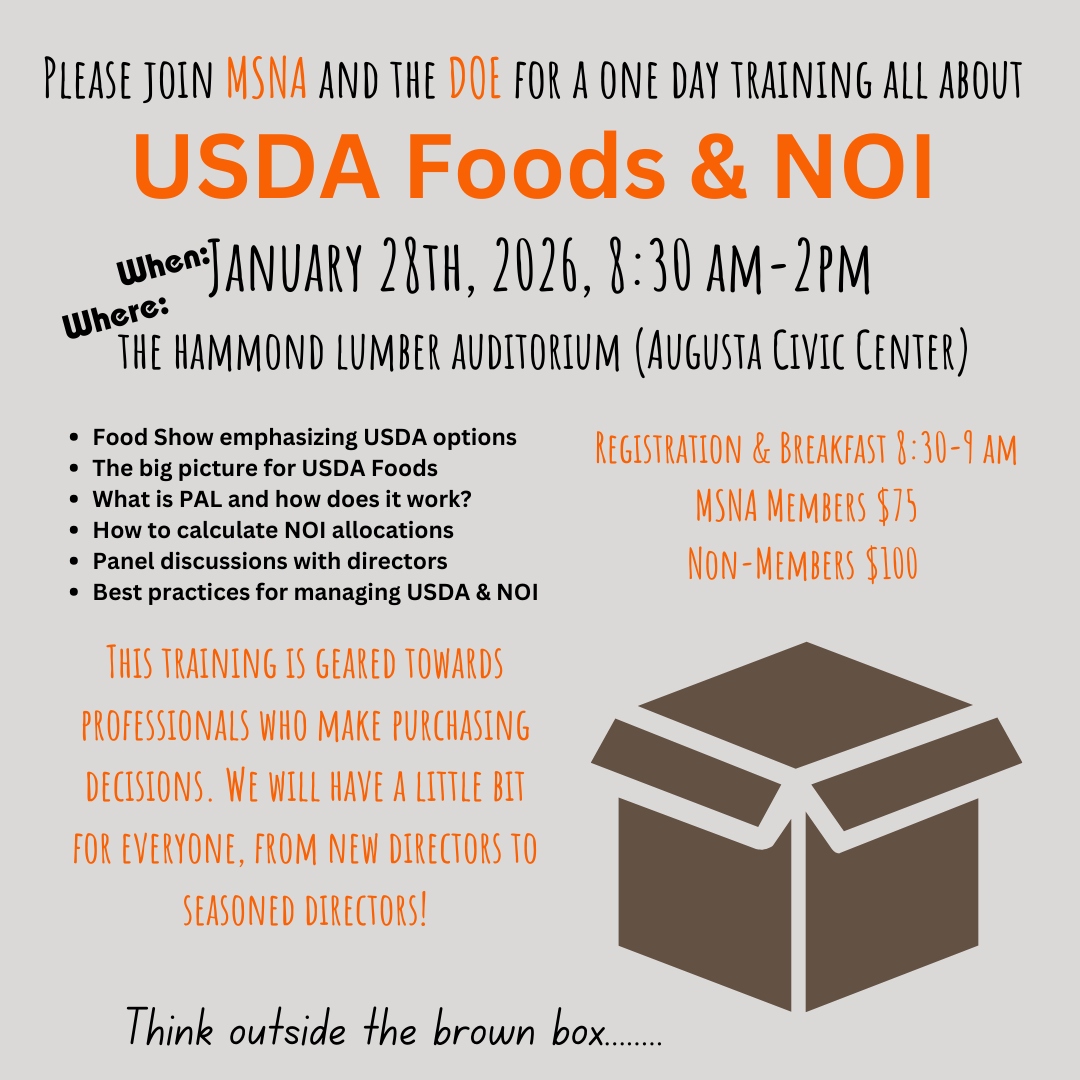 2026 USDA & NOI Training & Food Show — Augusta Civic Center