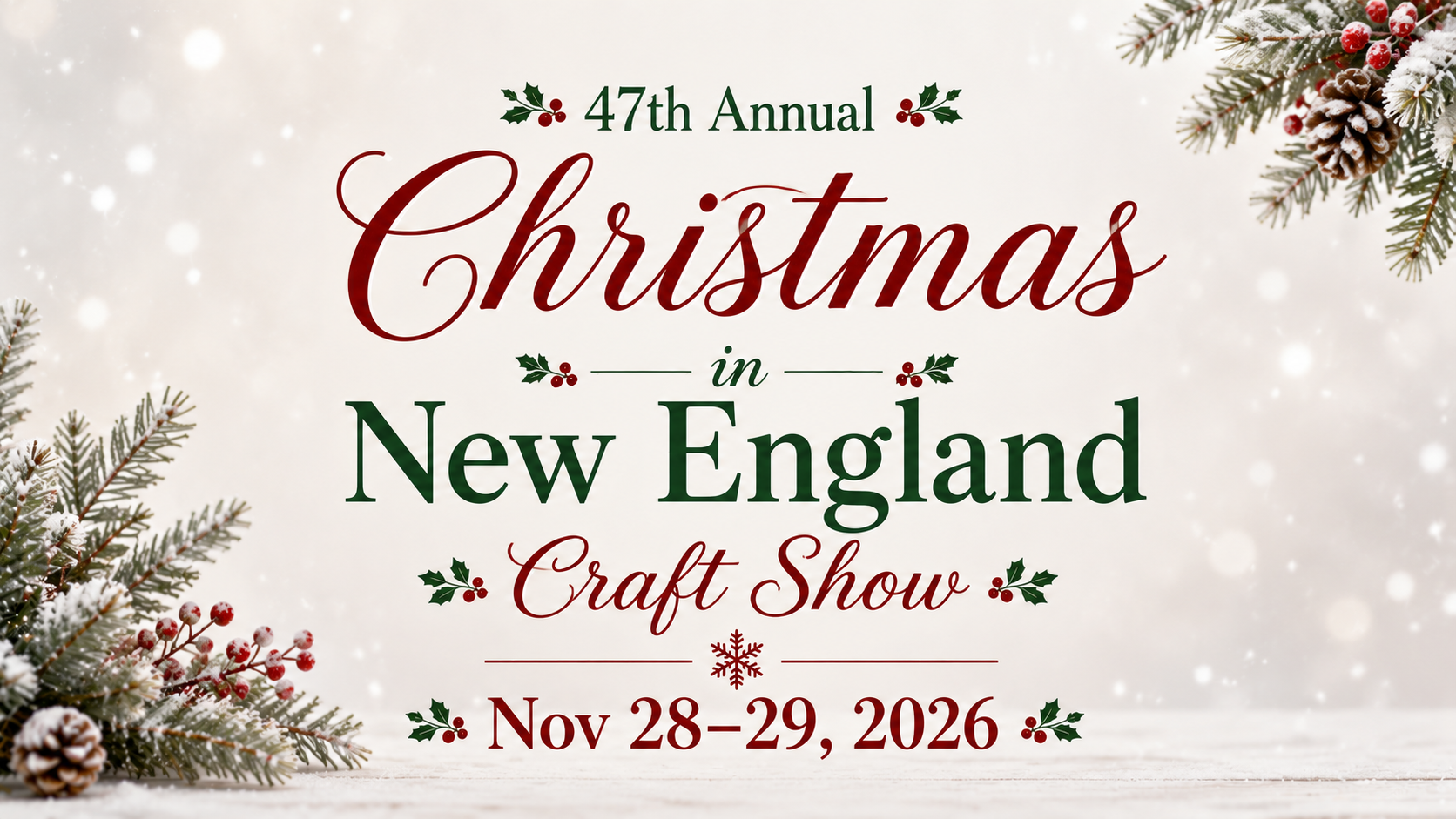 47th Annual Christmas in New England Craft Show