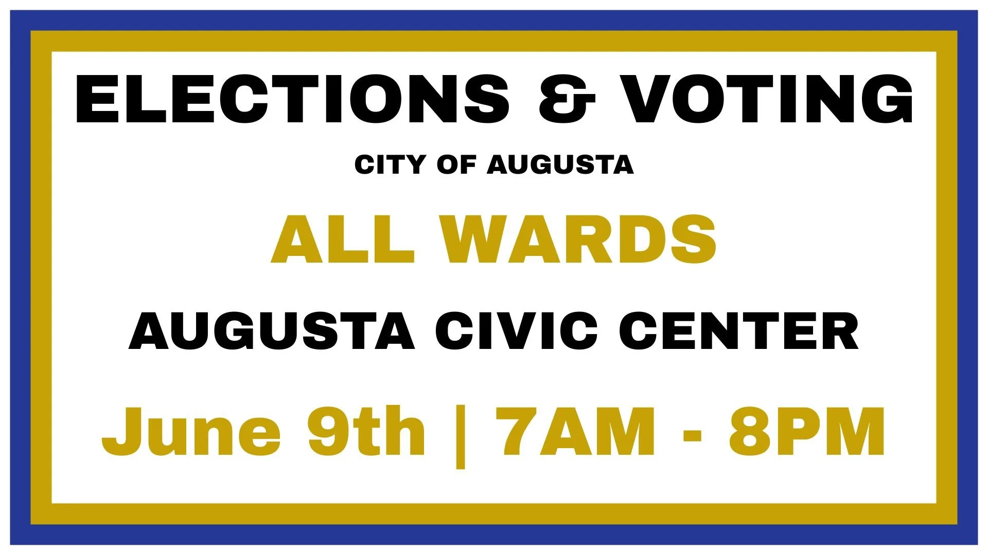 
City of Augusta Elections