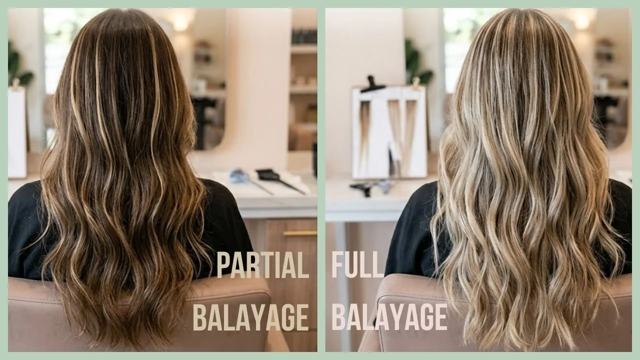 Partial vs full balayage