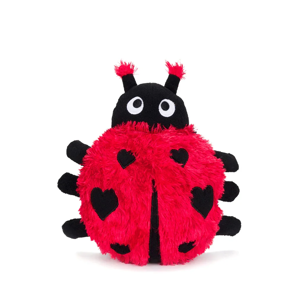 FLUFFY LADYBUG DOG TOY